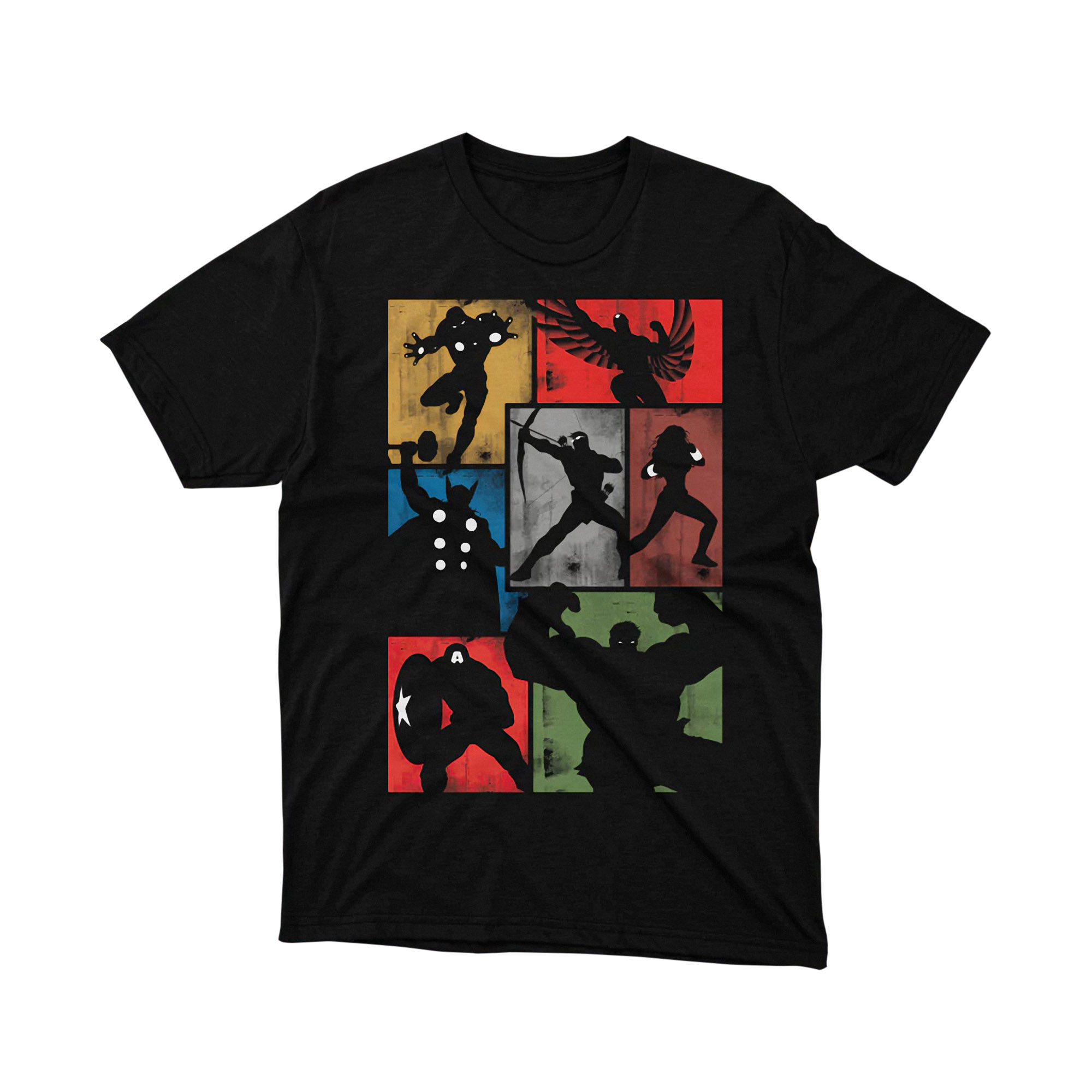 Avengers Team Red Black Art