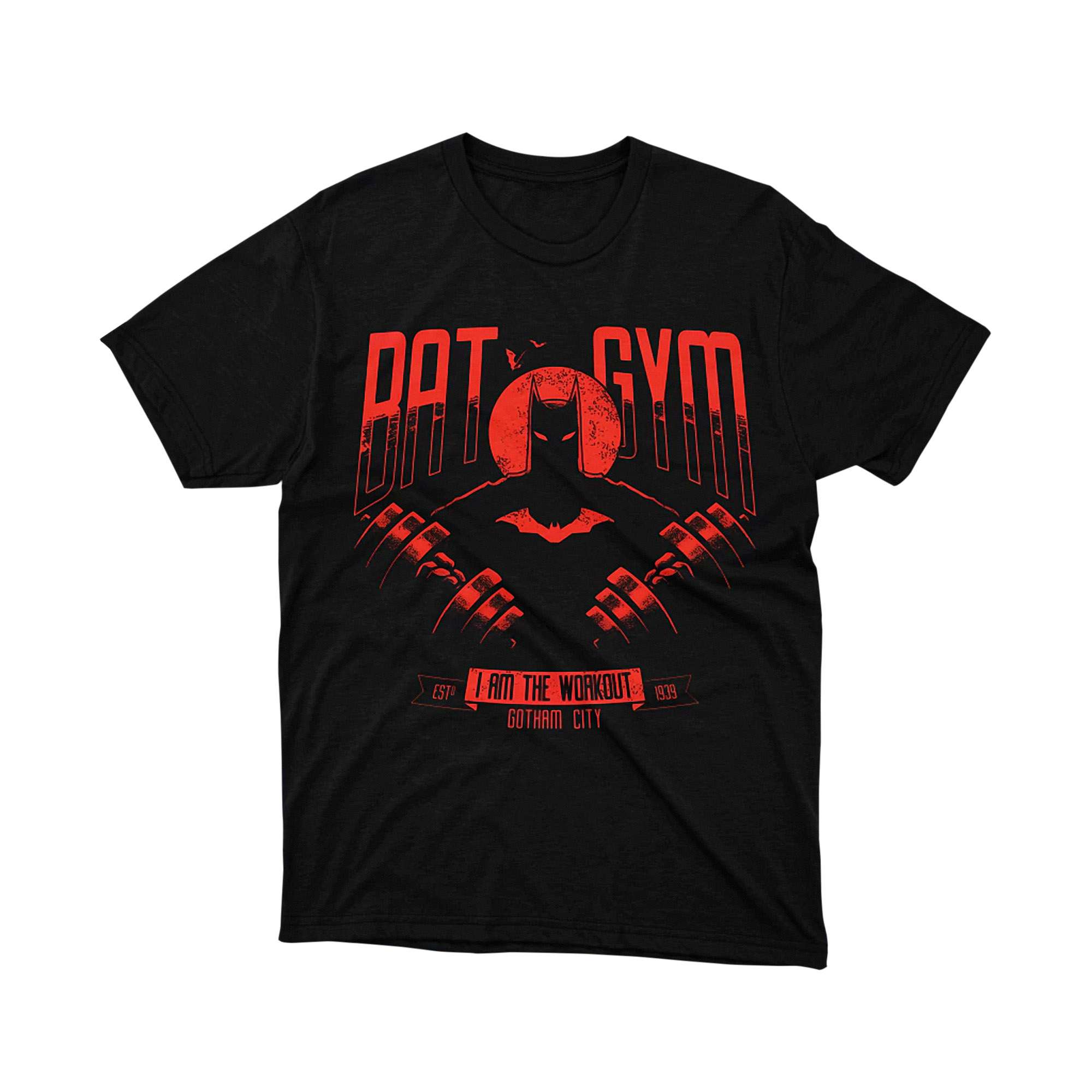 Batman Bat Gym I Am The Workout Gotham City T Shirt