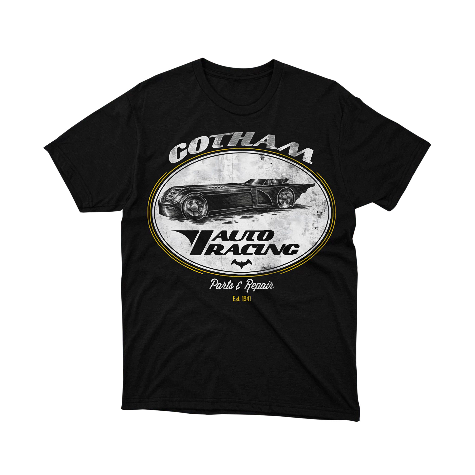 Batman Gotham Auto Racing Batmobile Vintage T Shirt