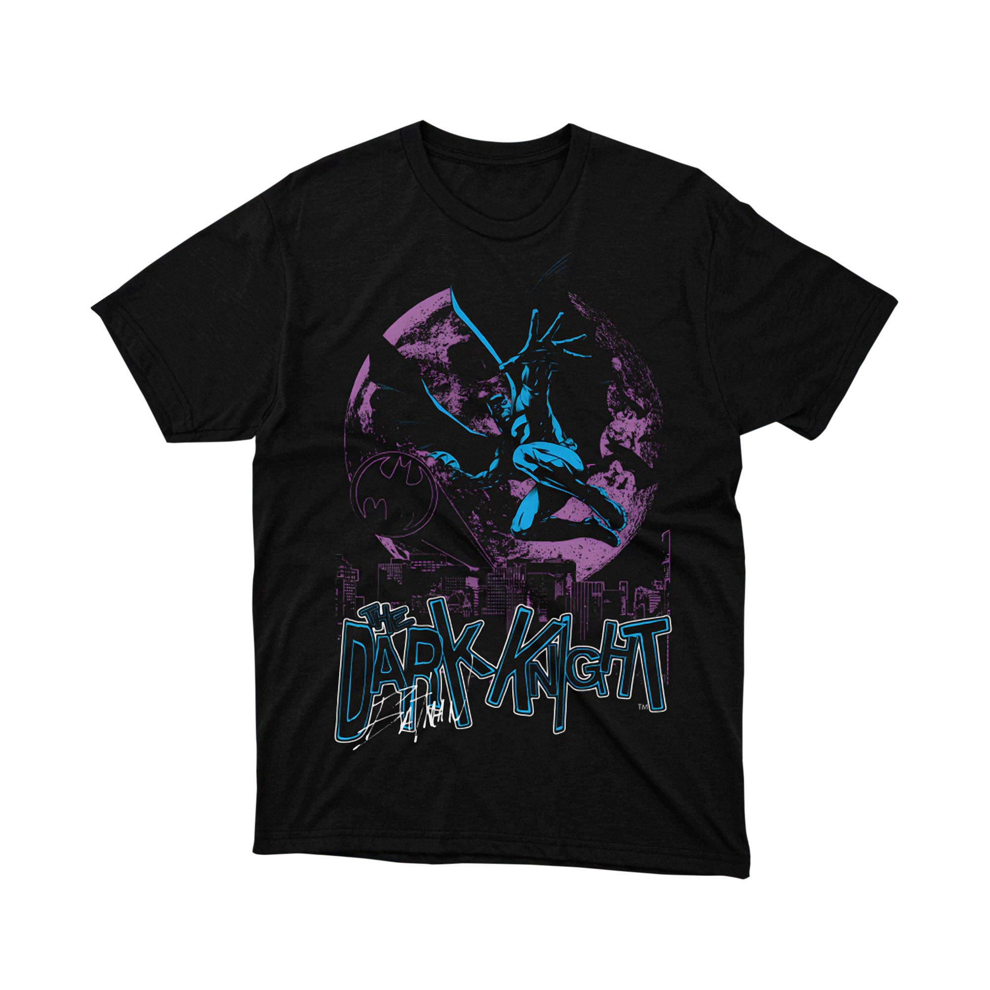 Batman The Dark Knight Neon Synthwave T Shirt