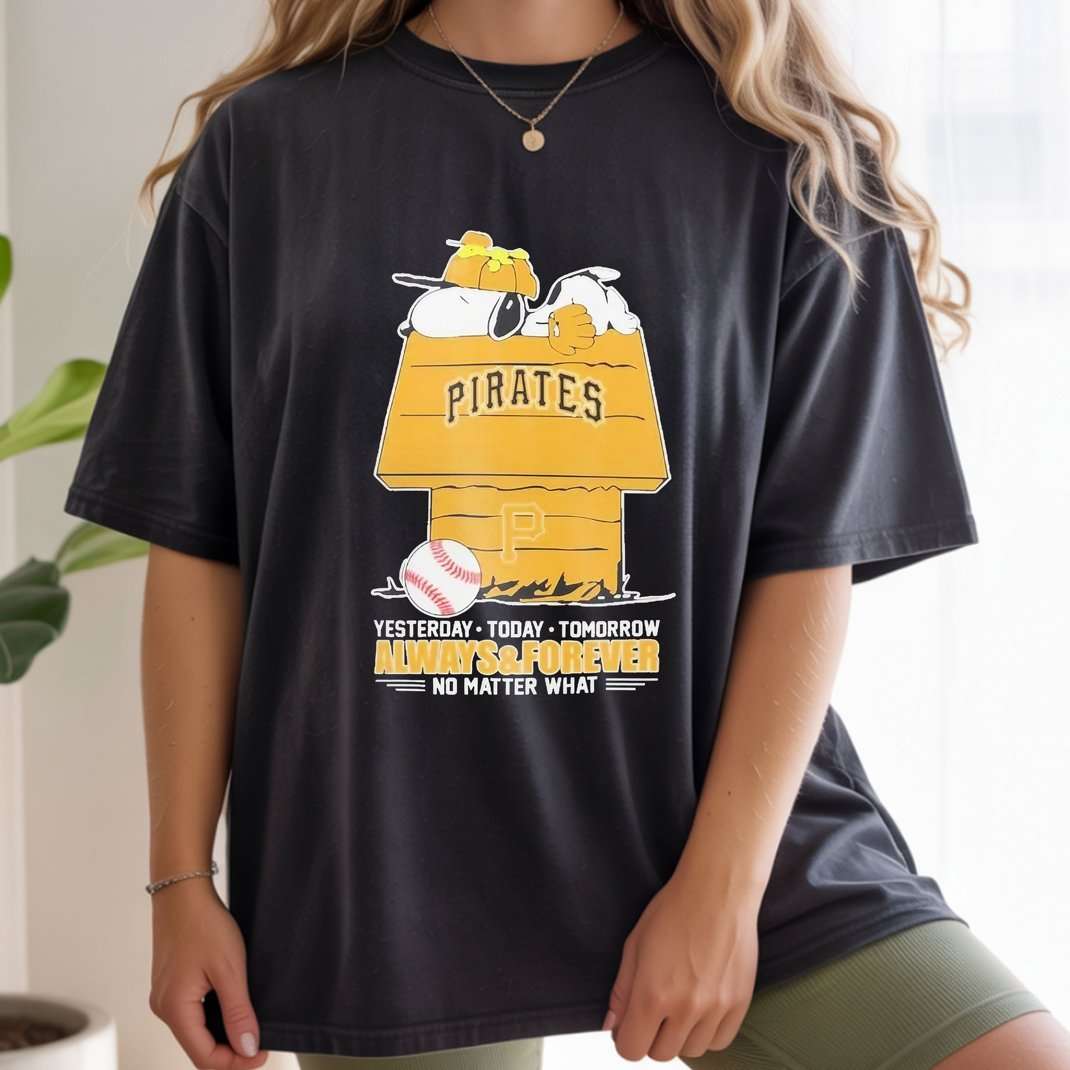 Snoopy and Woodstock Pittsburgh Pirates Yesterday Today Tomorrow Always Forever MLB Baseball Loyalty Vintage Bootleg Fan Apparel – T-Shirt, Hoodie & Sweatshirt