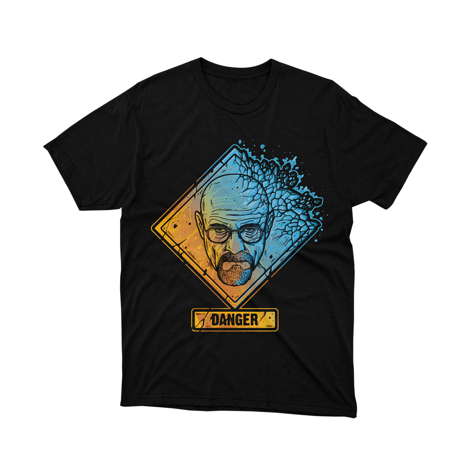 Breaking Bad Walter White Danger Hazard Neon T Shirt