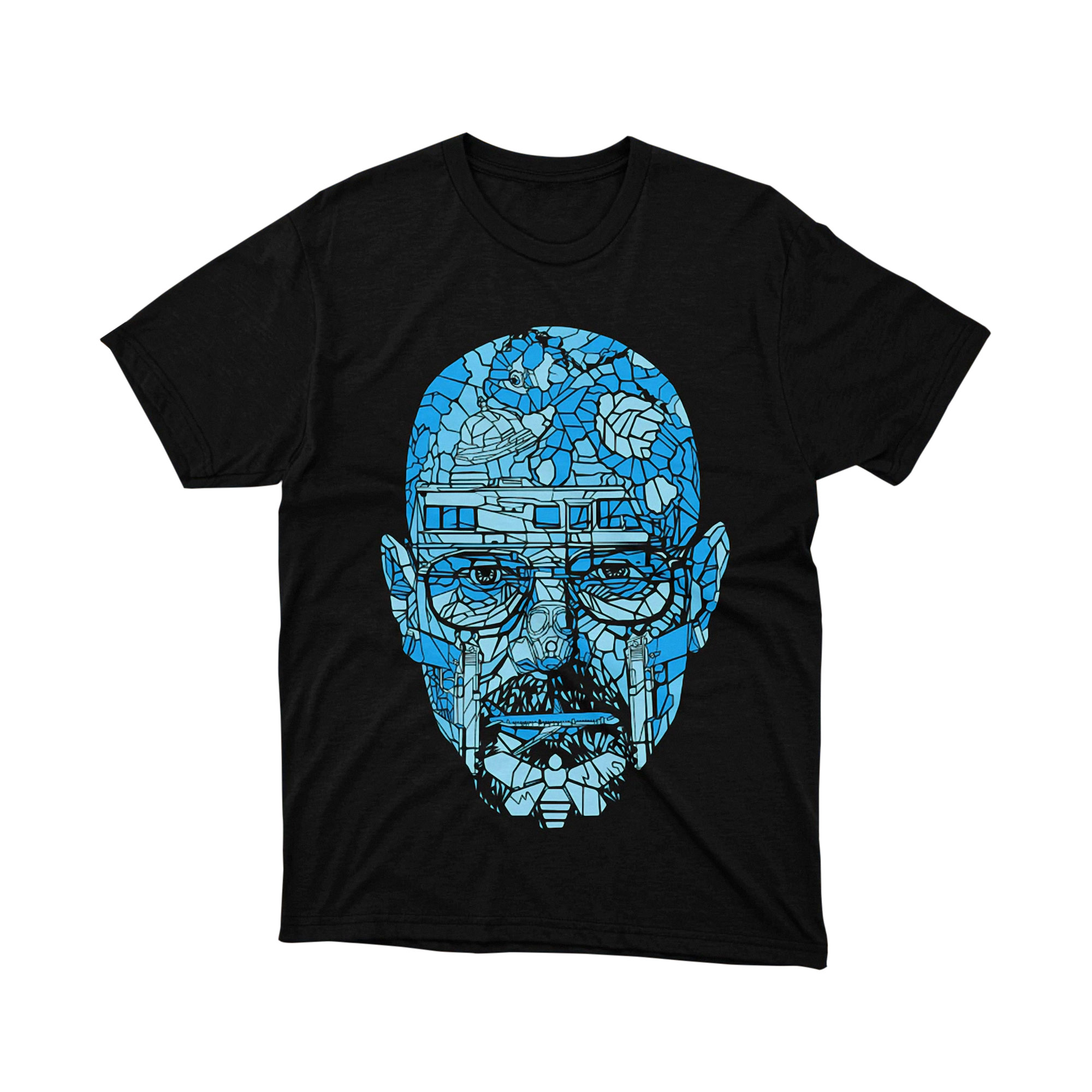 Breaking Bad Walter White Heisenberg Face Mosaic T Shirt