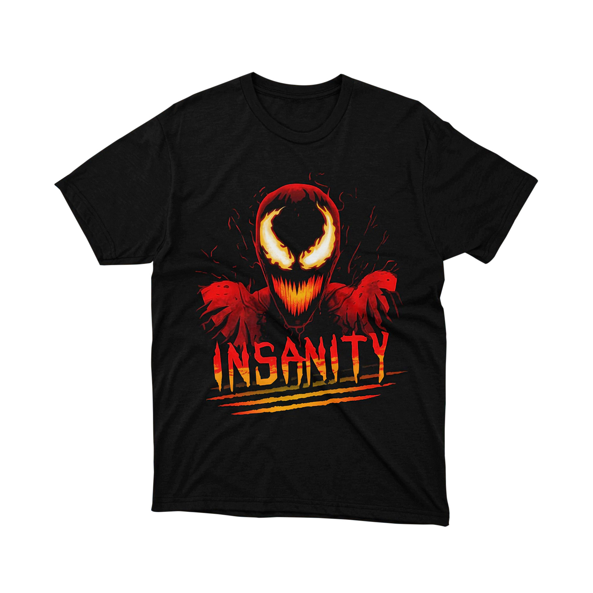 Carnage Insanity Red Symbiote Parody T Shirt Marvel Venom Villain Unisex