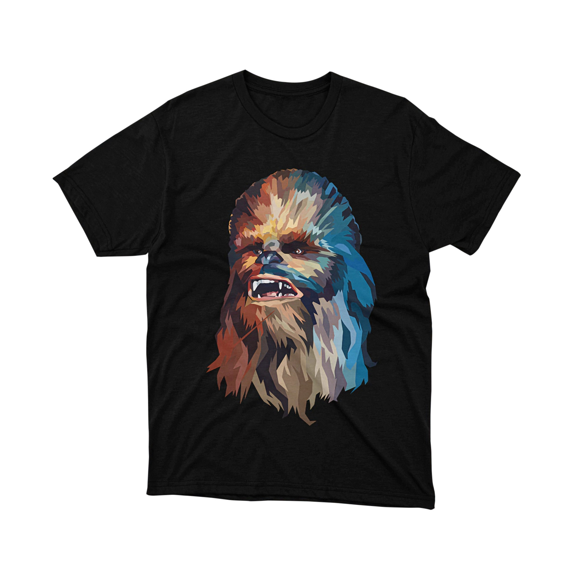 Chewbacca Color Splash Art Star Wars Parody T Shirt Pop Comic Unisex