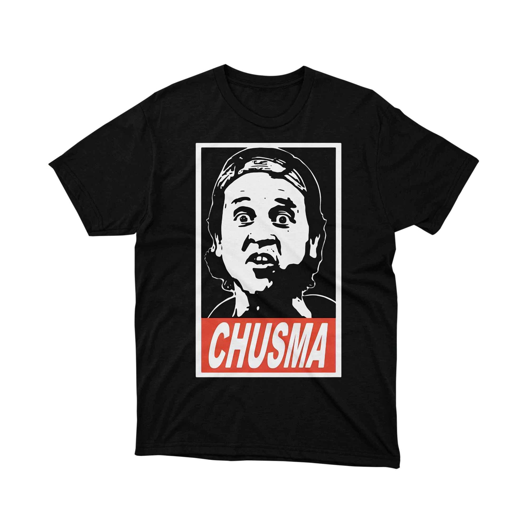 Chusma Urban Graffiti Mexican Meme Black Tee Shirt