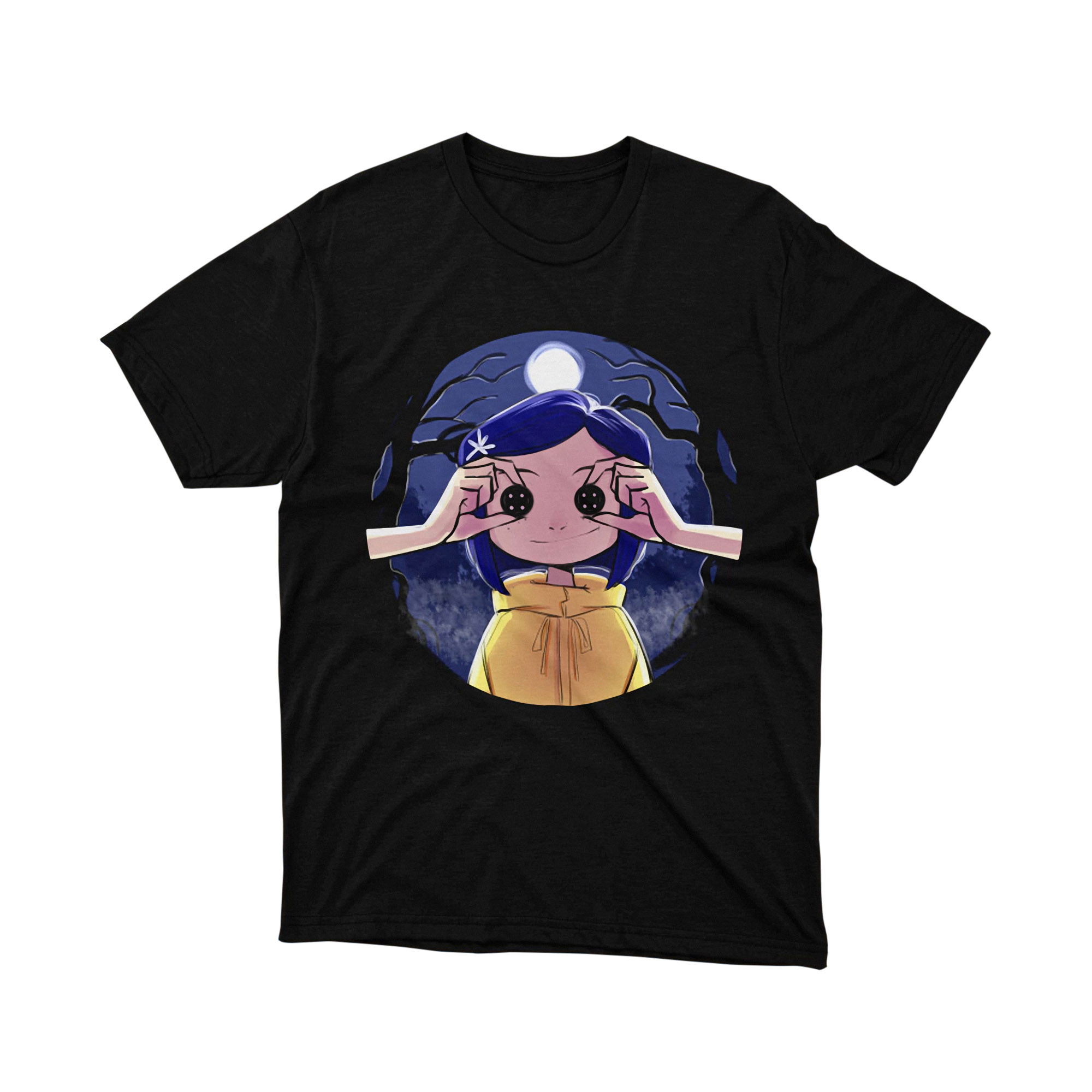 Coraline Button Eyes Hands Night T Shirt