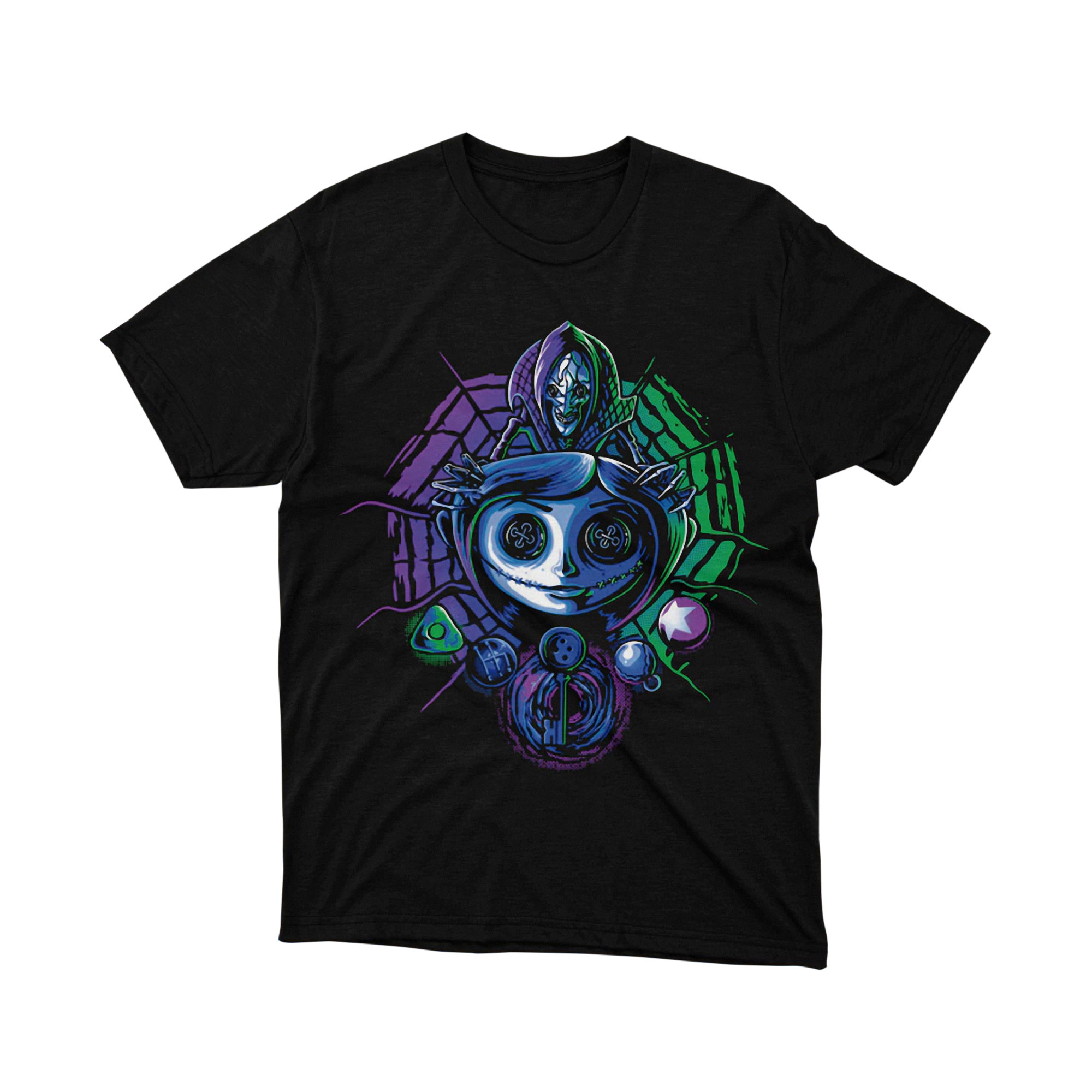 Coraline Other Mother Beldam Spider Neon T Shirt