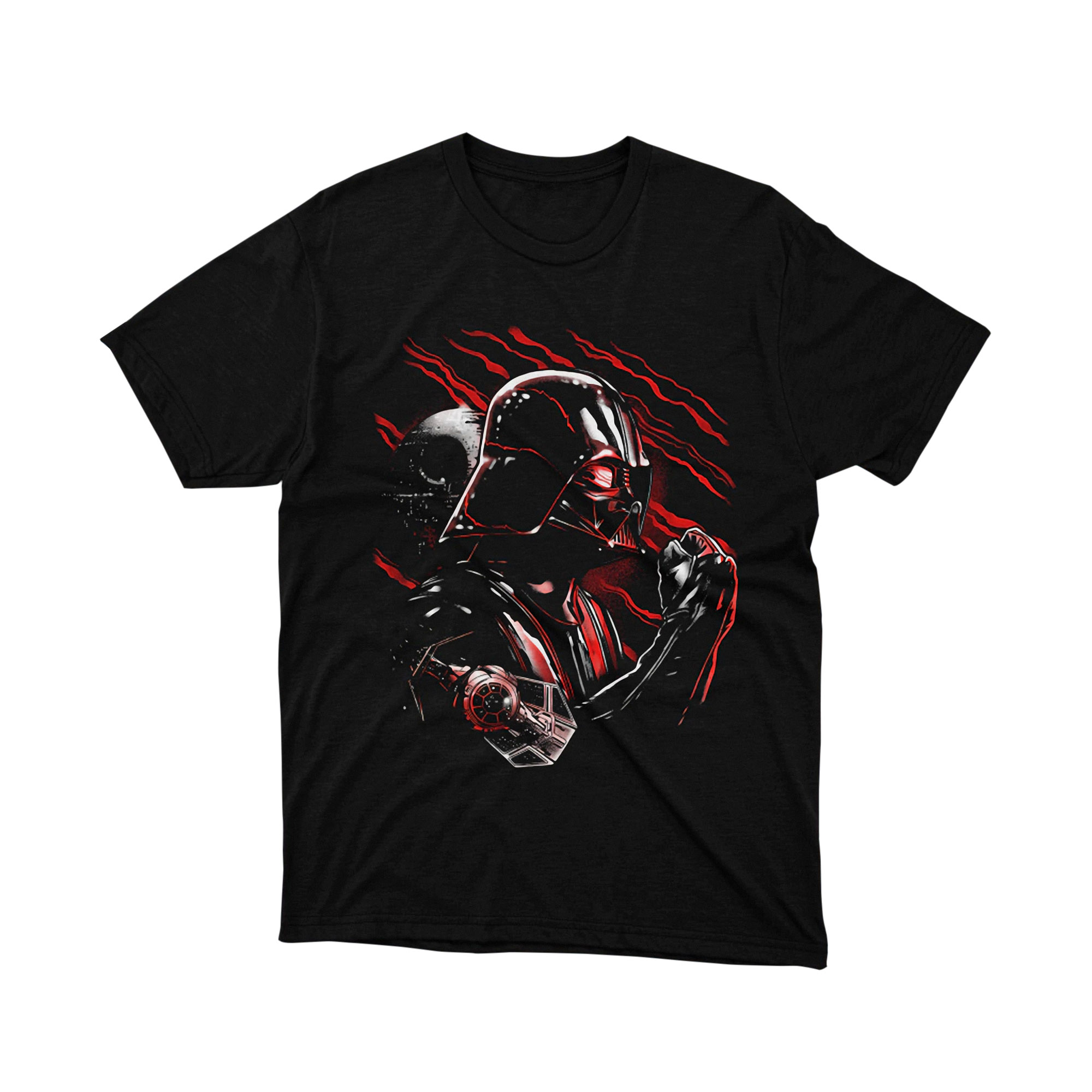 Darth Vader Red Claw Dark Side Star Wars Parody T Shirt Scratches Villain Unisex