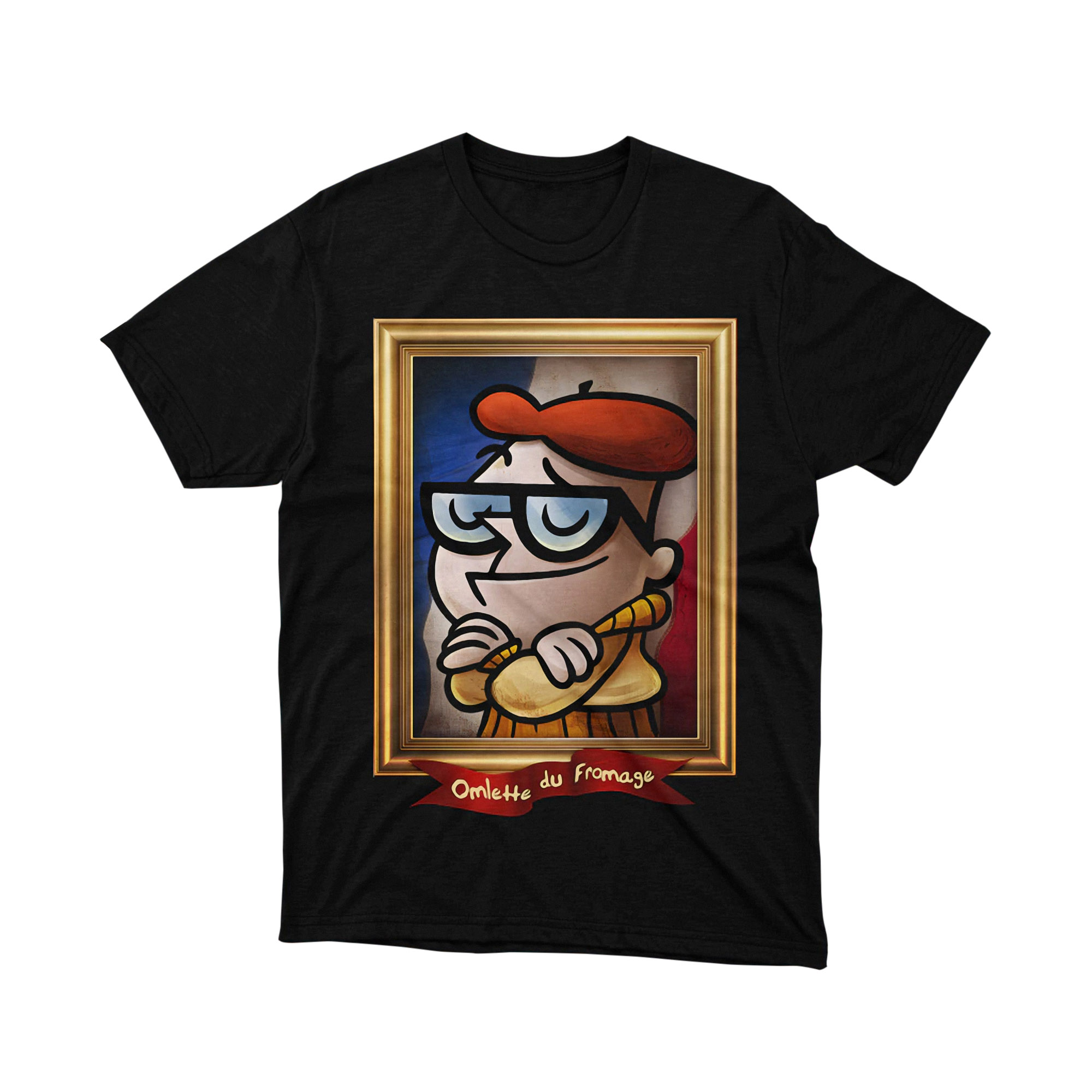 Dexters Laboratory Omelette du Fromage French Art T Shirt