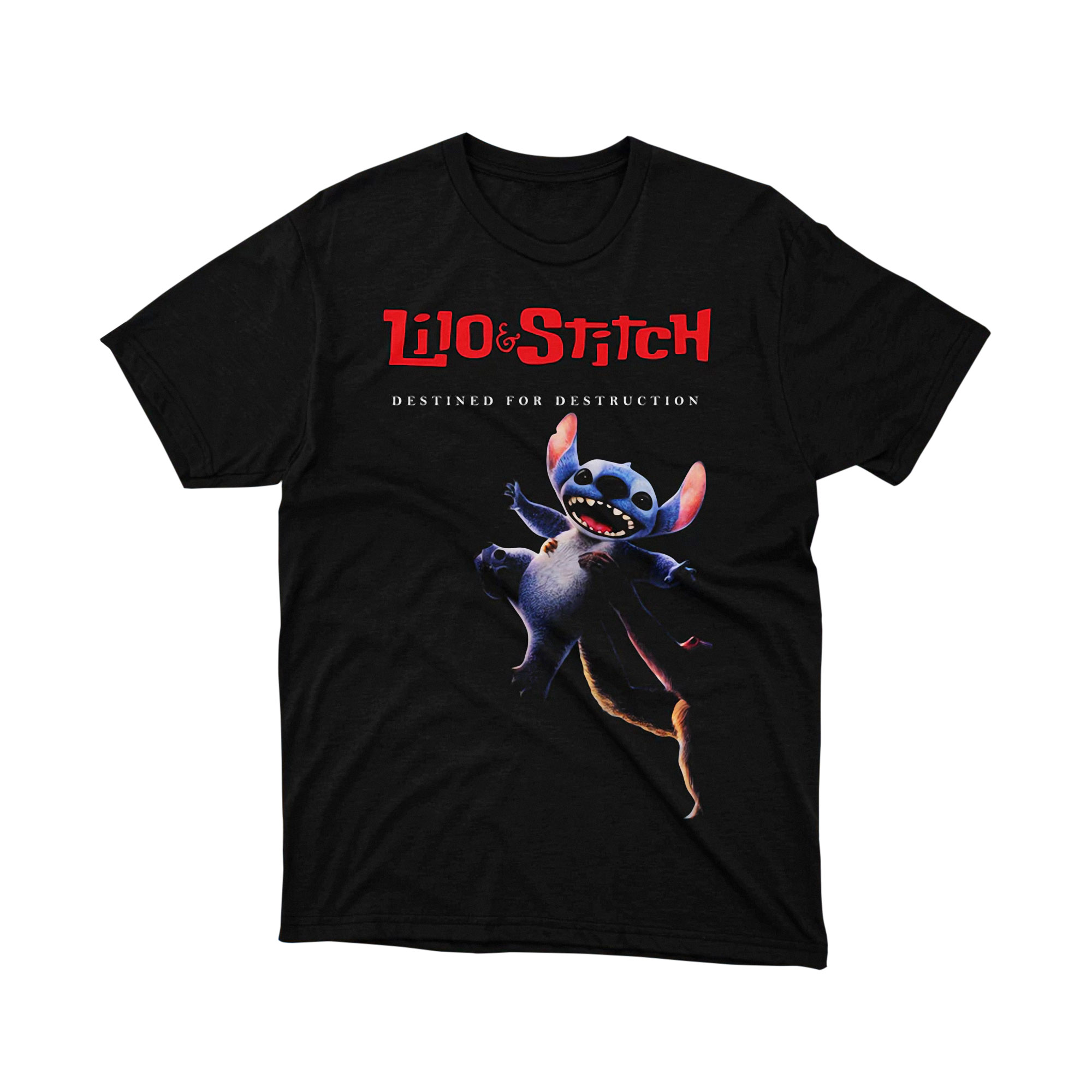 Disney Lilo and Stitch Destined For Destruction T Shirt