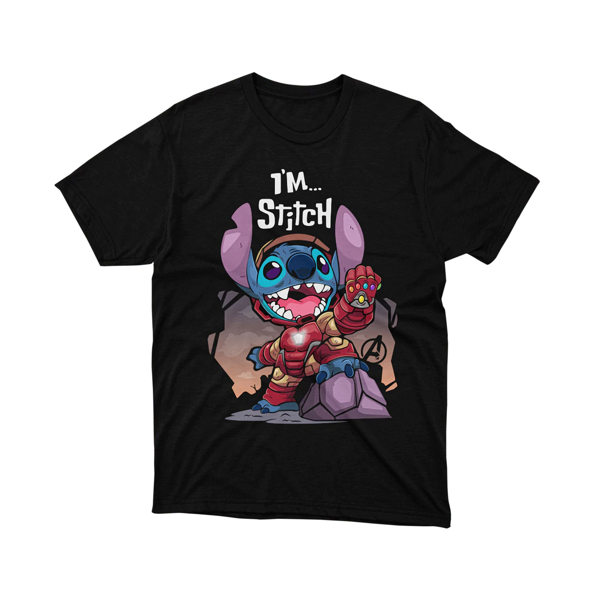 Disney Lilo and Stitch I Am Stitch Iron Man Parody T Shirt