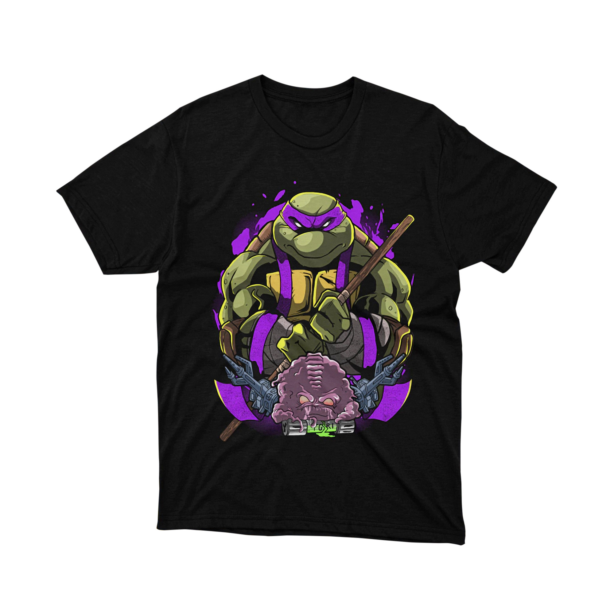 Donatello vs Krang TMNT Parody T Shirt Purple Ninja Turtle Comic Unisex