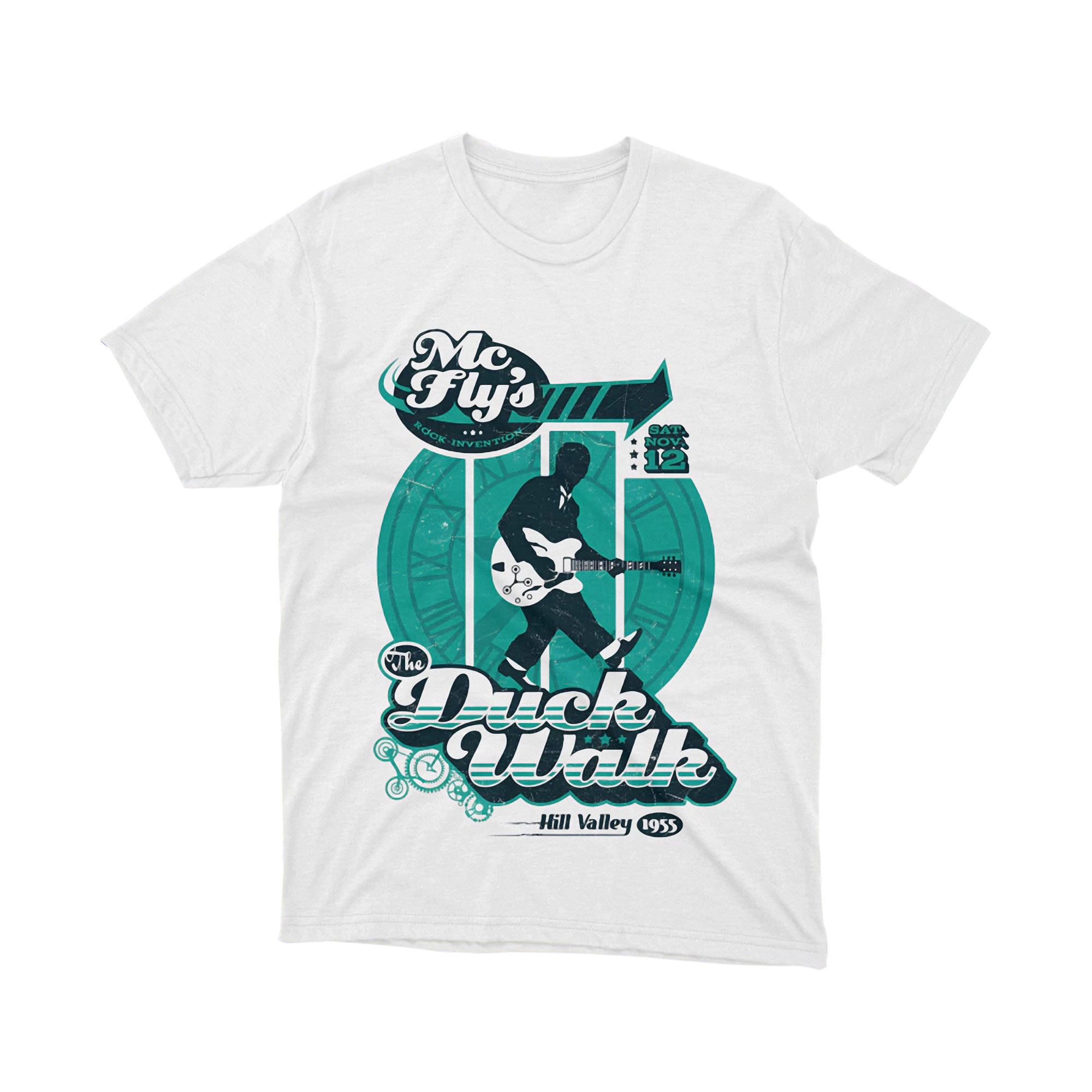 Duck Walk McFly Hill Valley Parody T Shirt 1955 Back to the Future Concert Unisex