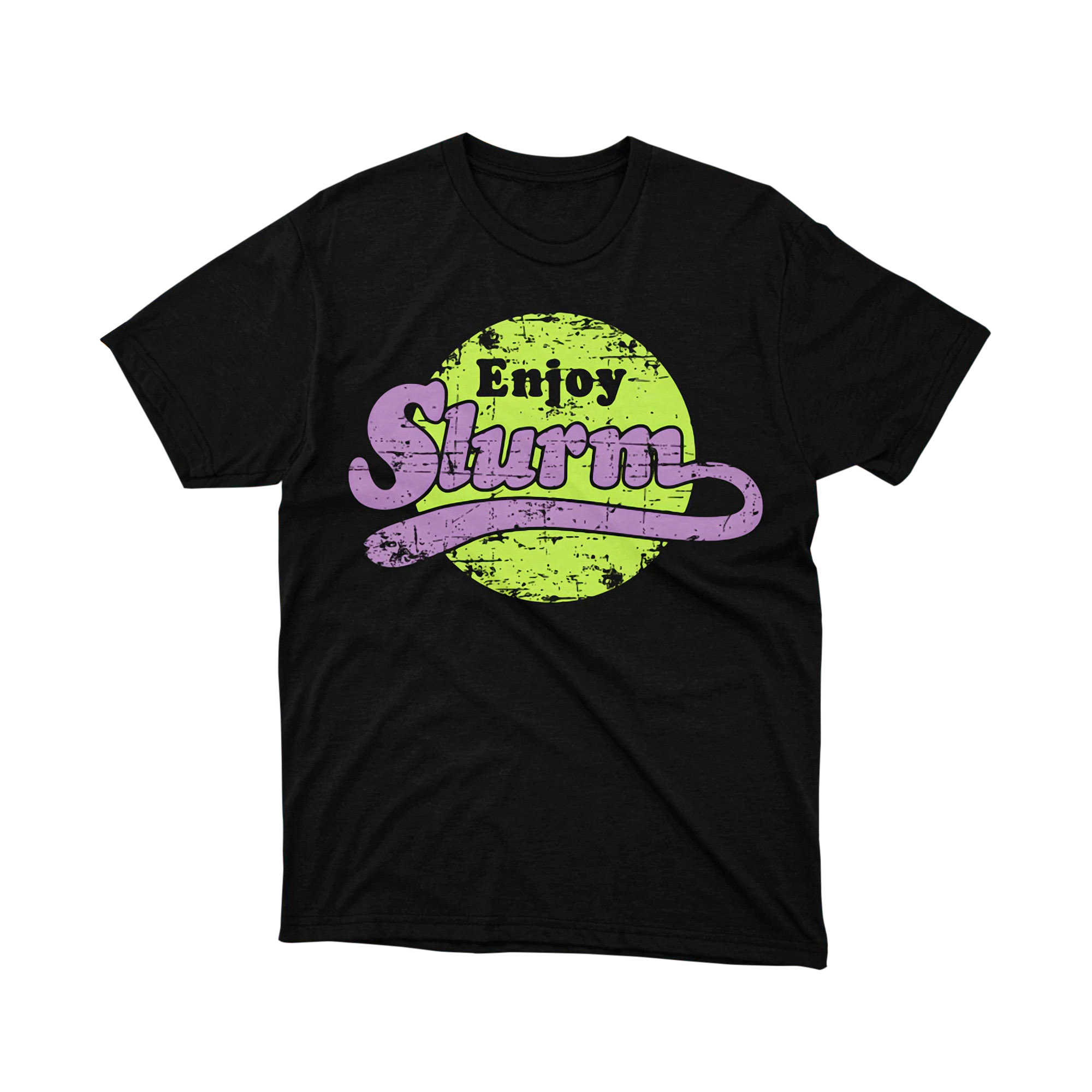Futurama Slurm Soda Enjoy Slurm Retro Logo T Shirt