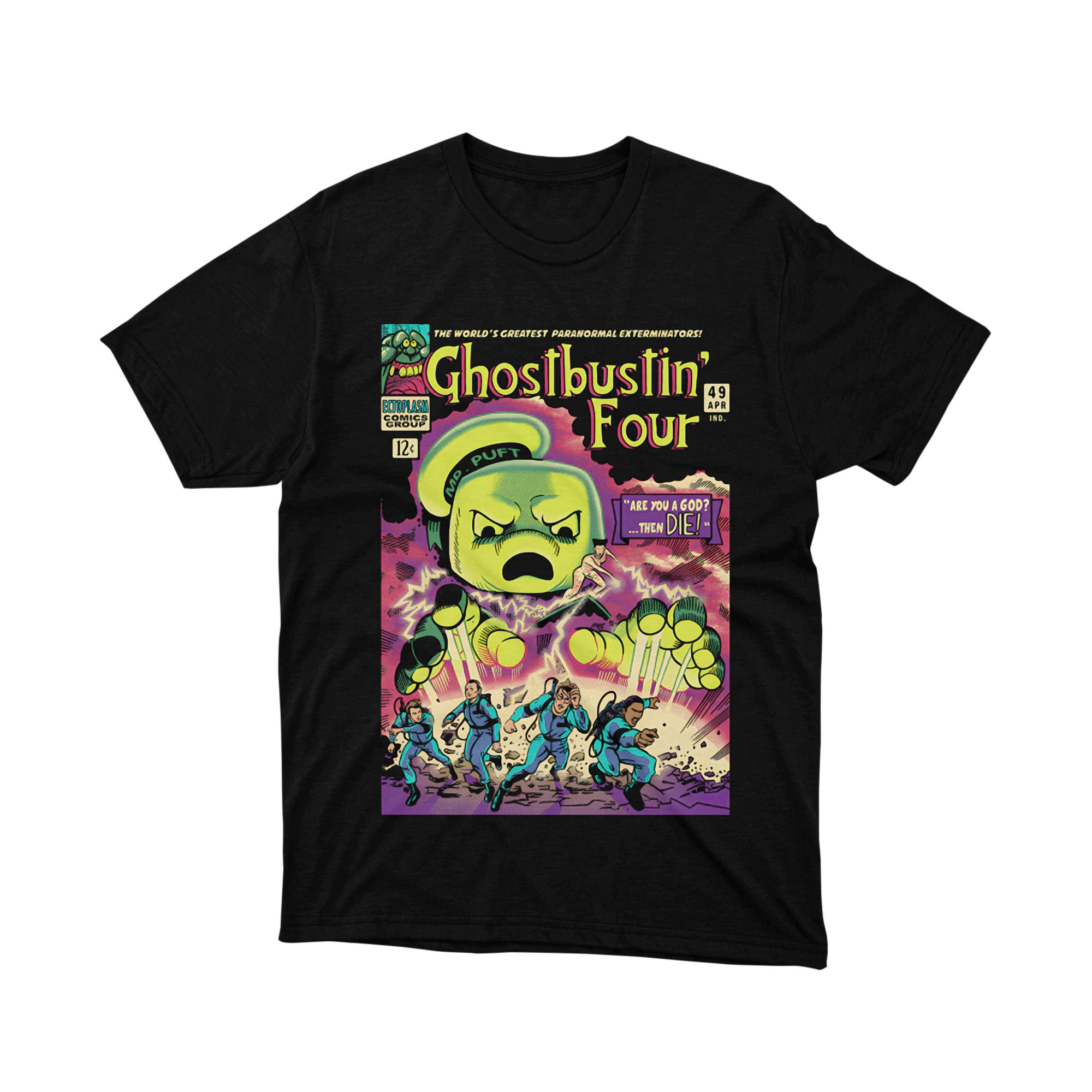 Ghostbusters Ghostbusters Movie Poster Comic Book T Shirt