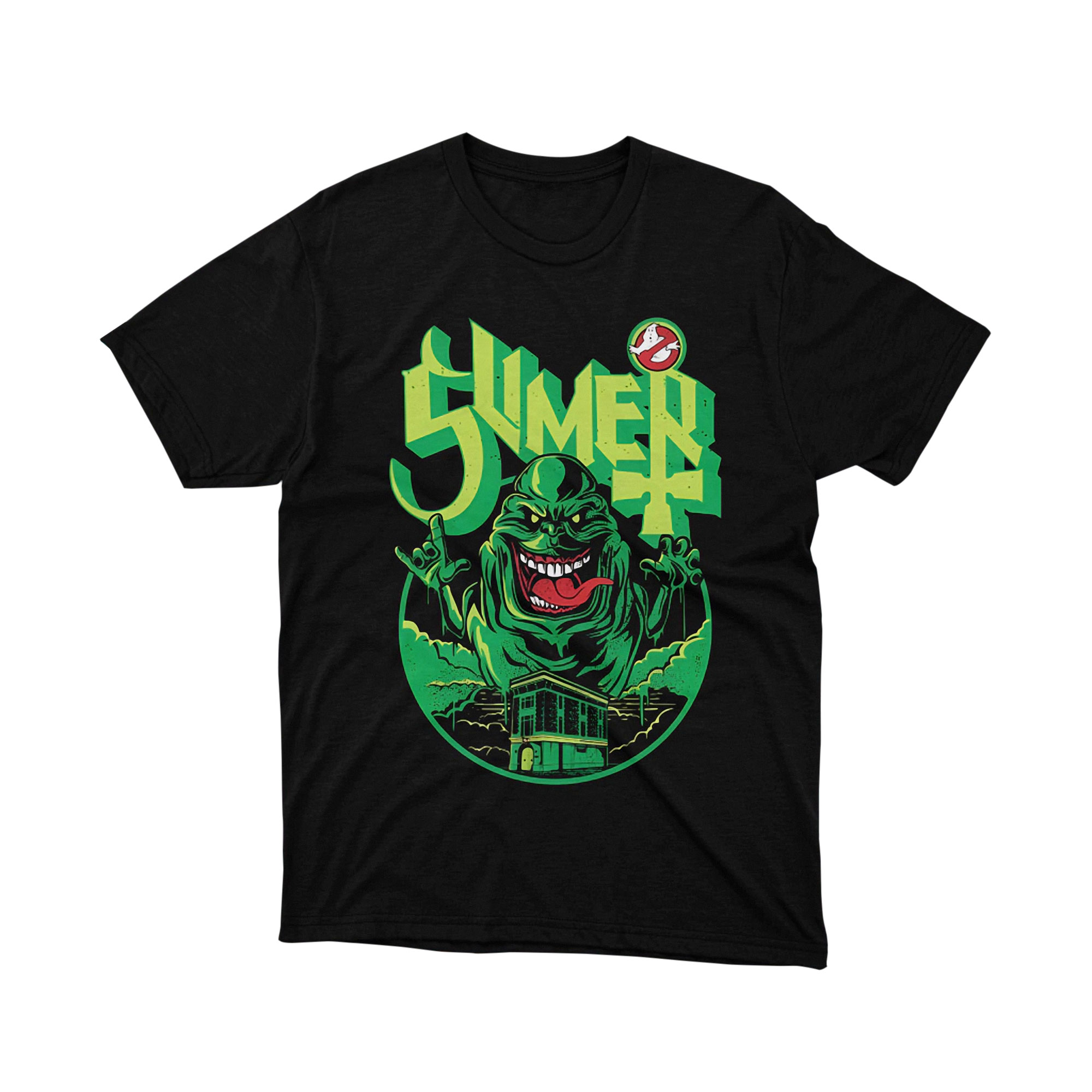 Ghostbusters Slimer Retro Classic Cartoon Tee Shirt