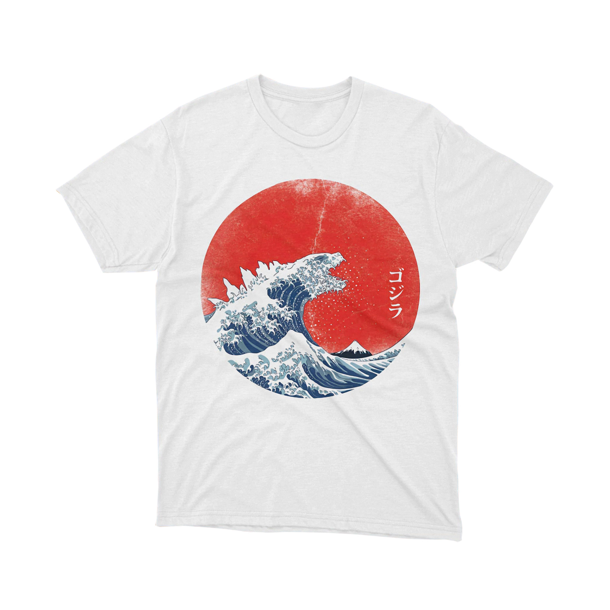 Godzilla The Great Wave Off Kanagawa Japanese T Shirt