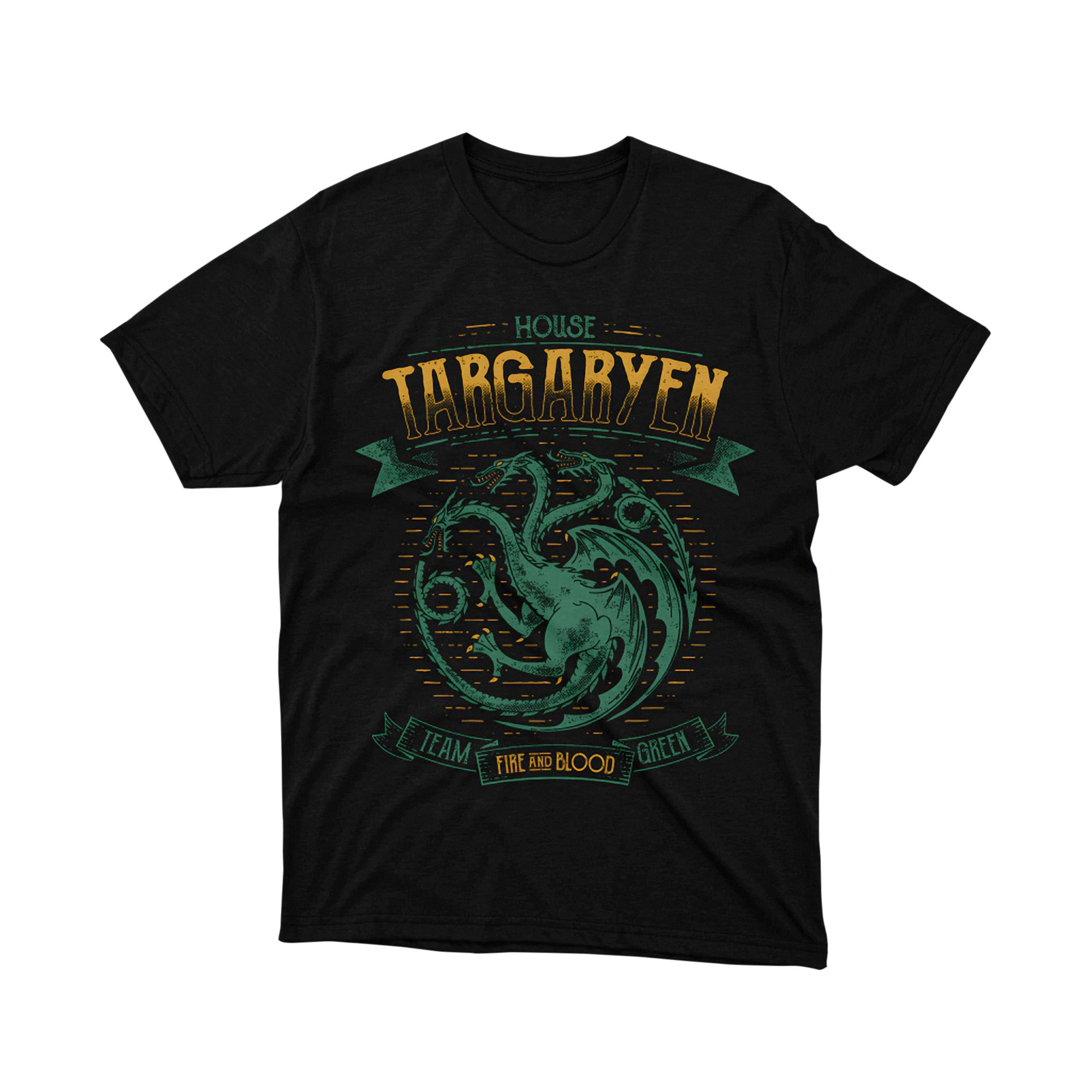 House of the Dragon Targaryen Team Green Fire and Blood T Shirt