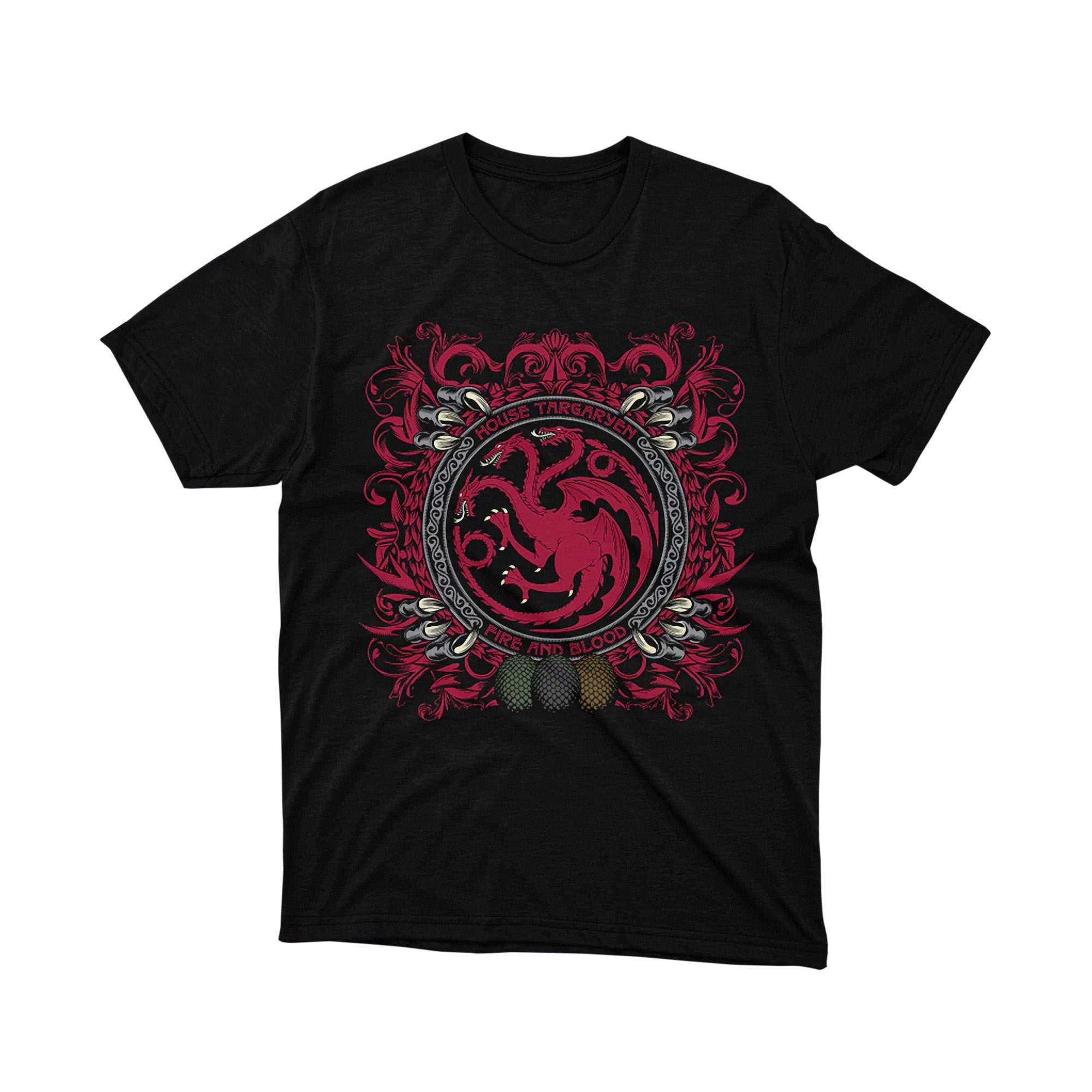 House Targaryen Dragon Egg Fire and Blood Fantasy Graphic Tee Game of Thrones Unisex Shirt