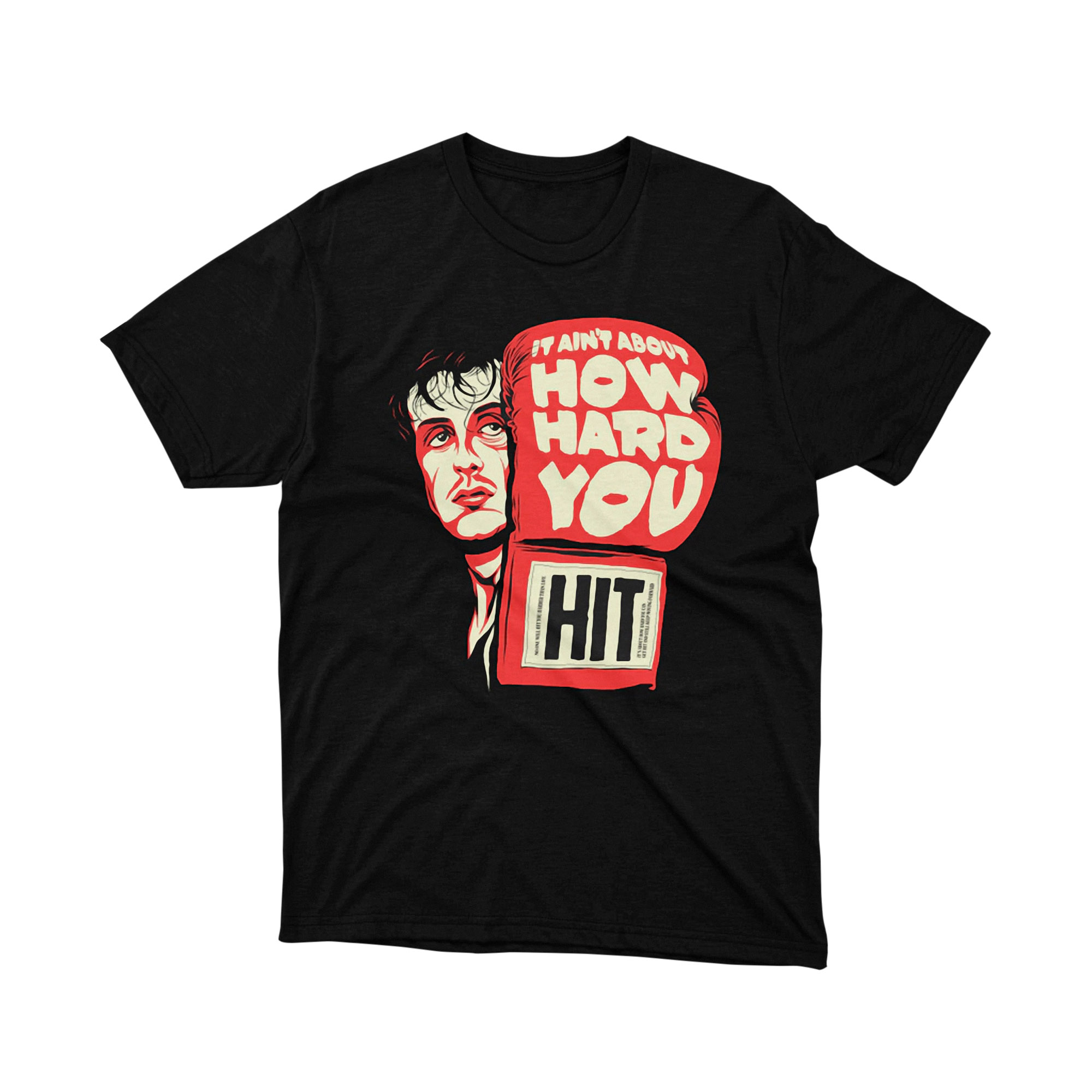 How Hard You Hit Boxing Glove Motivation Tee Shirt
