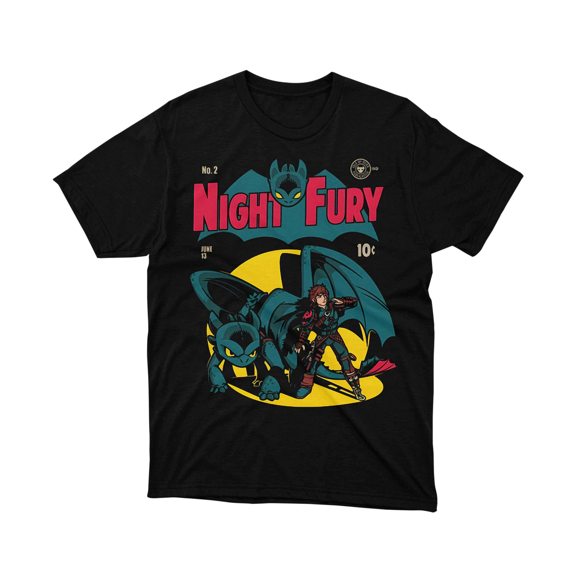 How to Train Your Dragon Night Fury Comic Book T Shirt