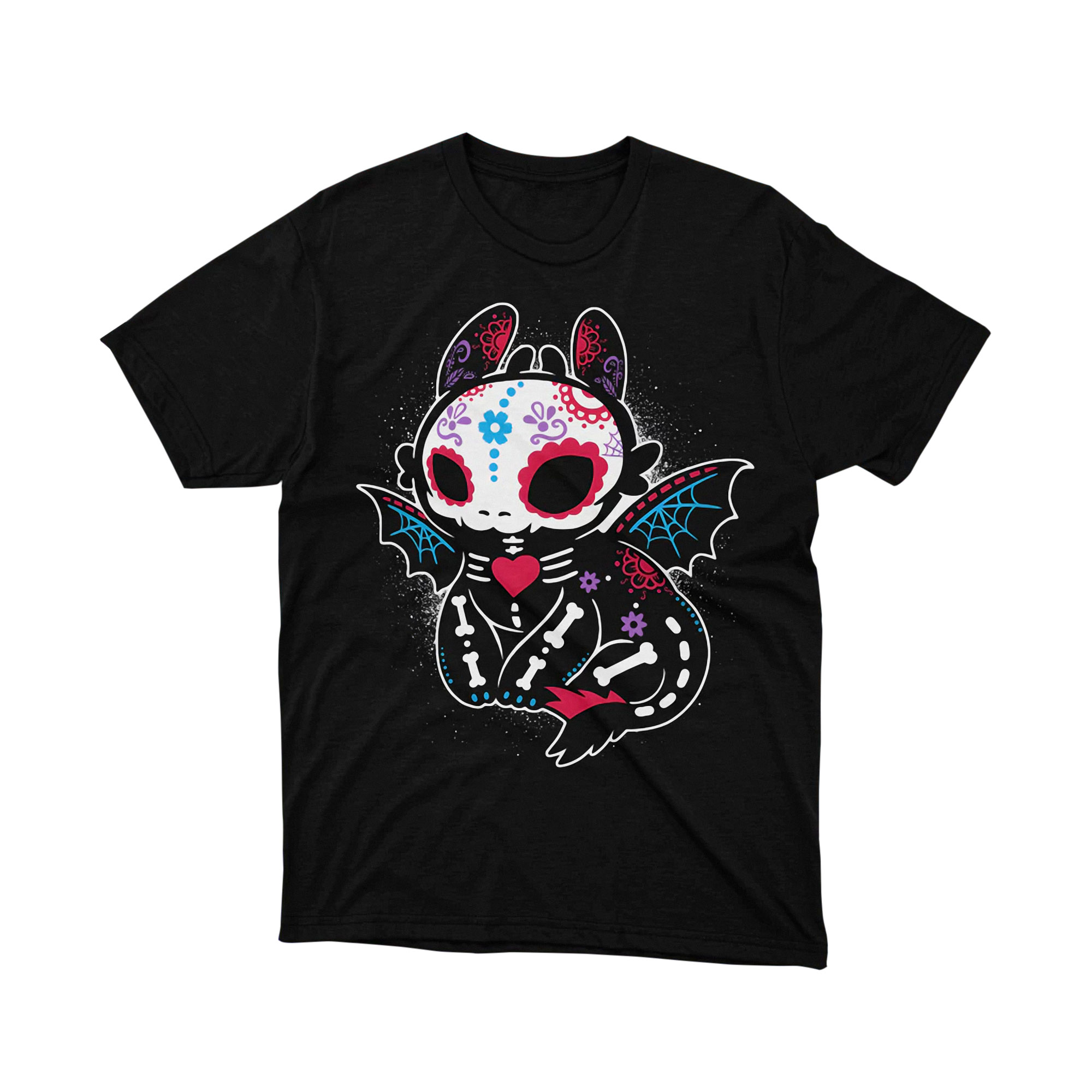 How to Train Your Dragon Toothless Sugar Skull T Shirt