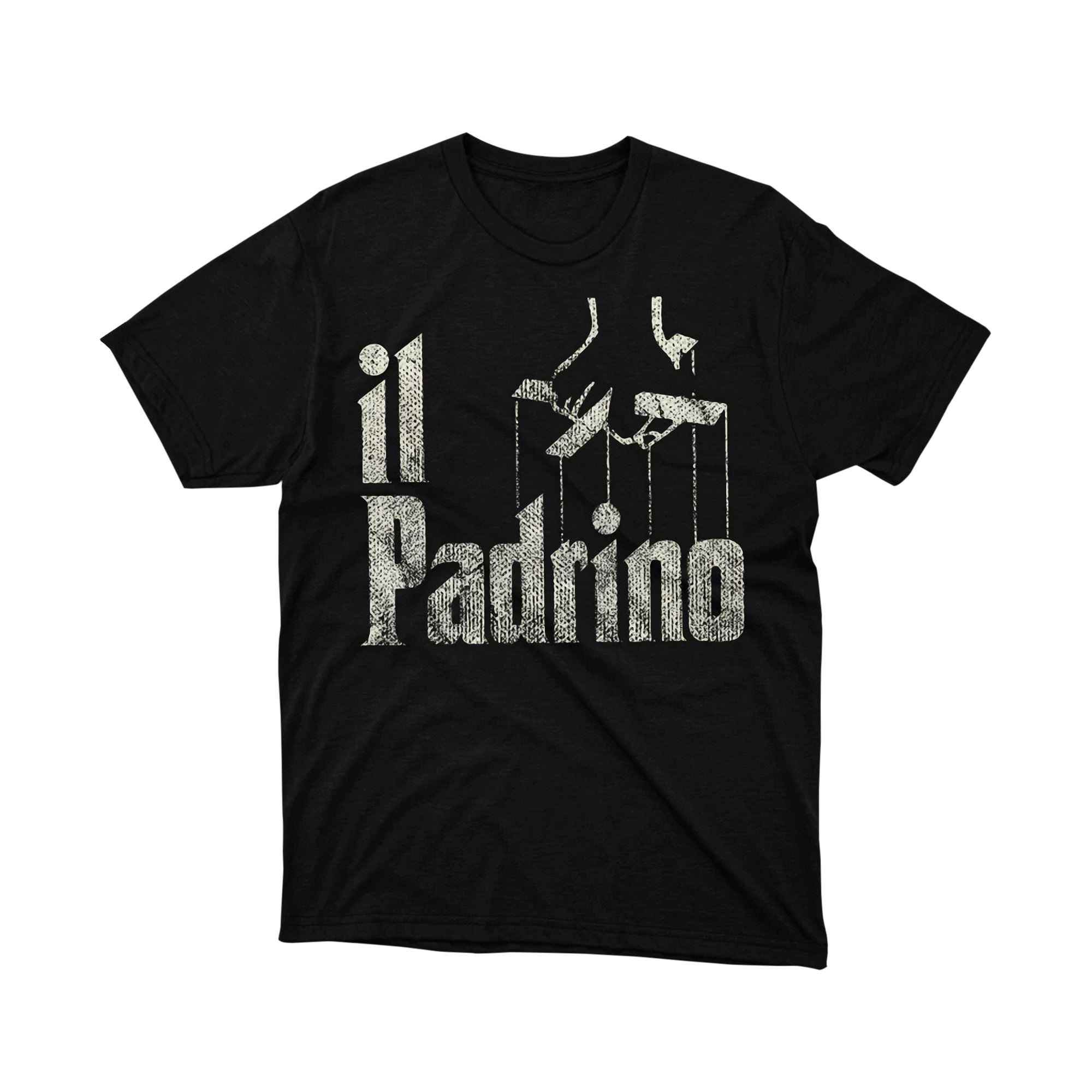 Il Padrino Italian Text Puppet Hands Vintage Tee Shirt
