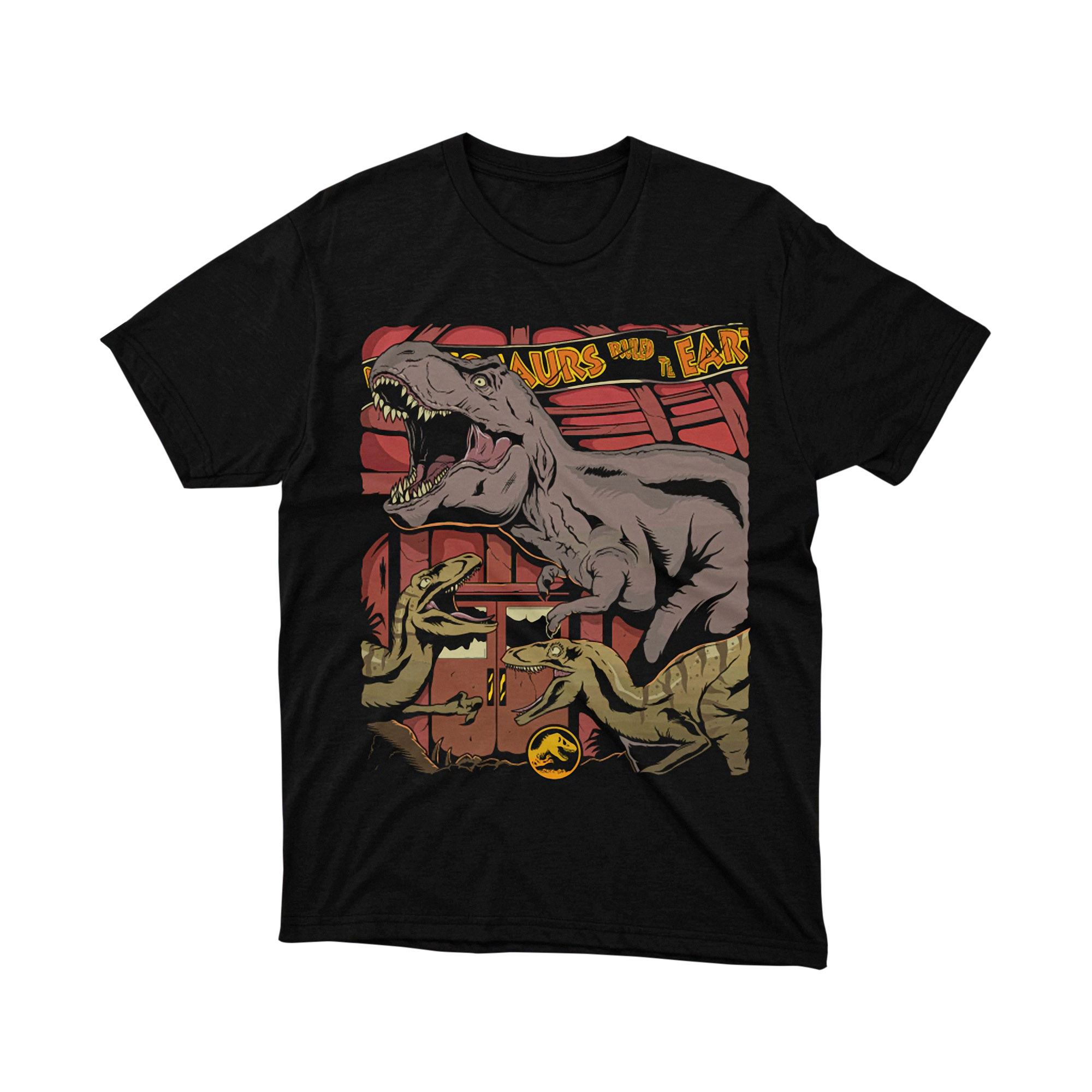 Isla Nublar T Rex Dinosaur Jurassic Park Classic Adventure Art Graphic Tee Unisex Shirt