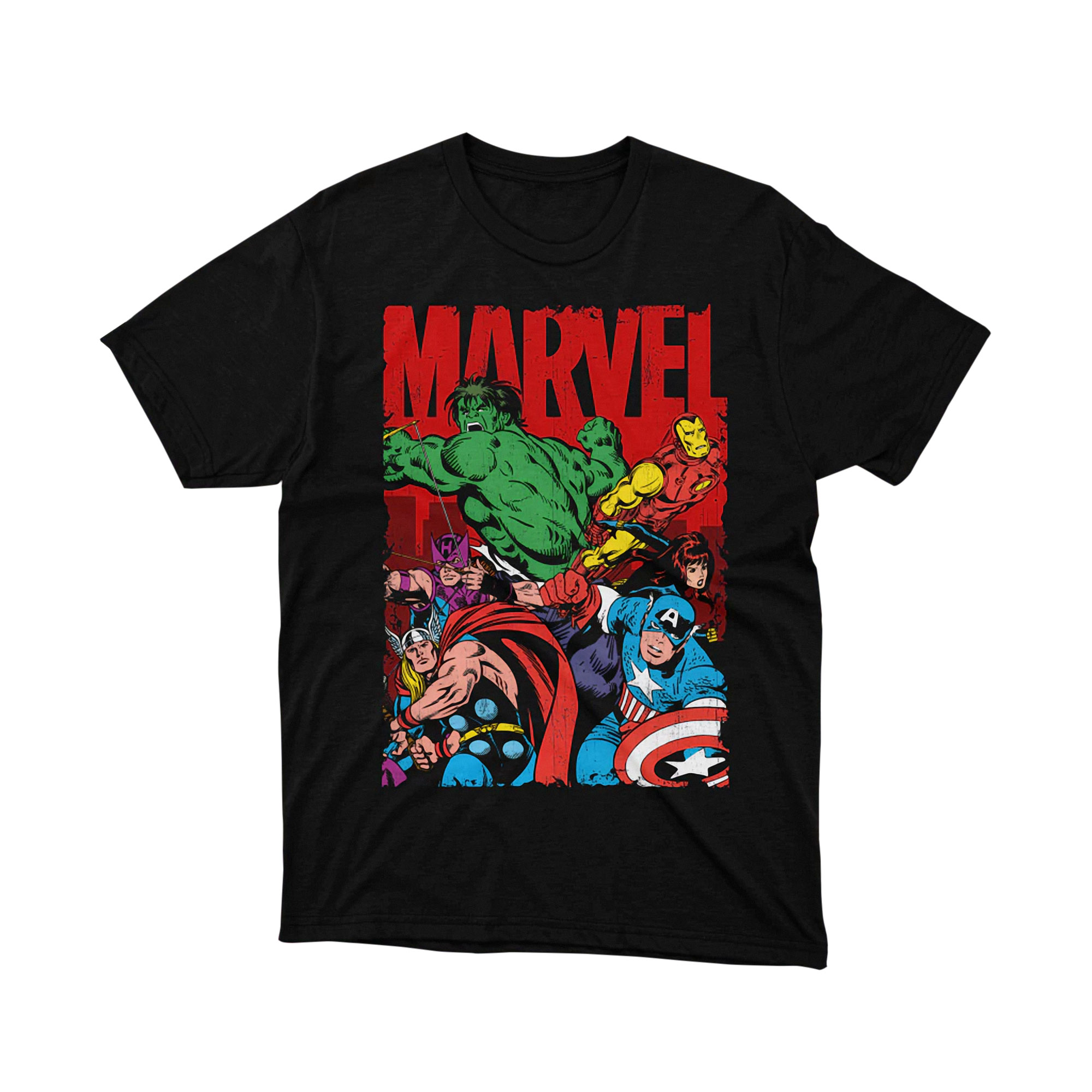 Marvel Classic Superheroes T Shirt, Retro Comic Hero Team Graphic Tee for Men and Women, Vintage Marvel Gift