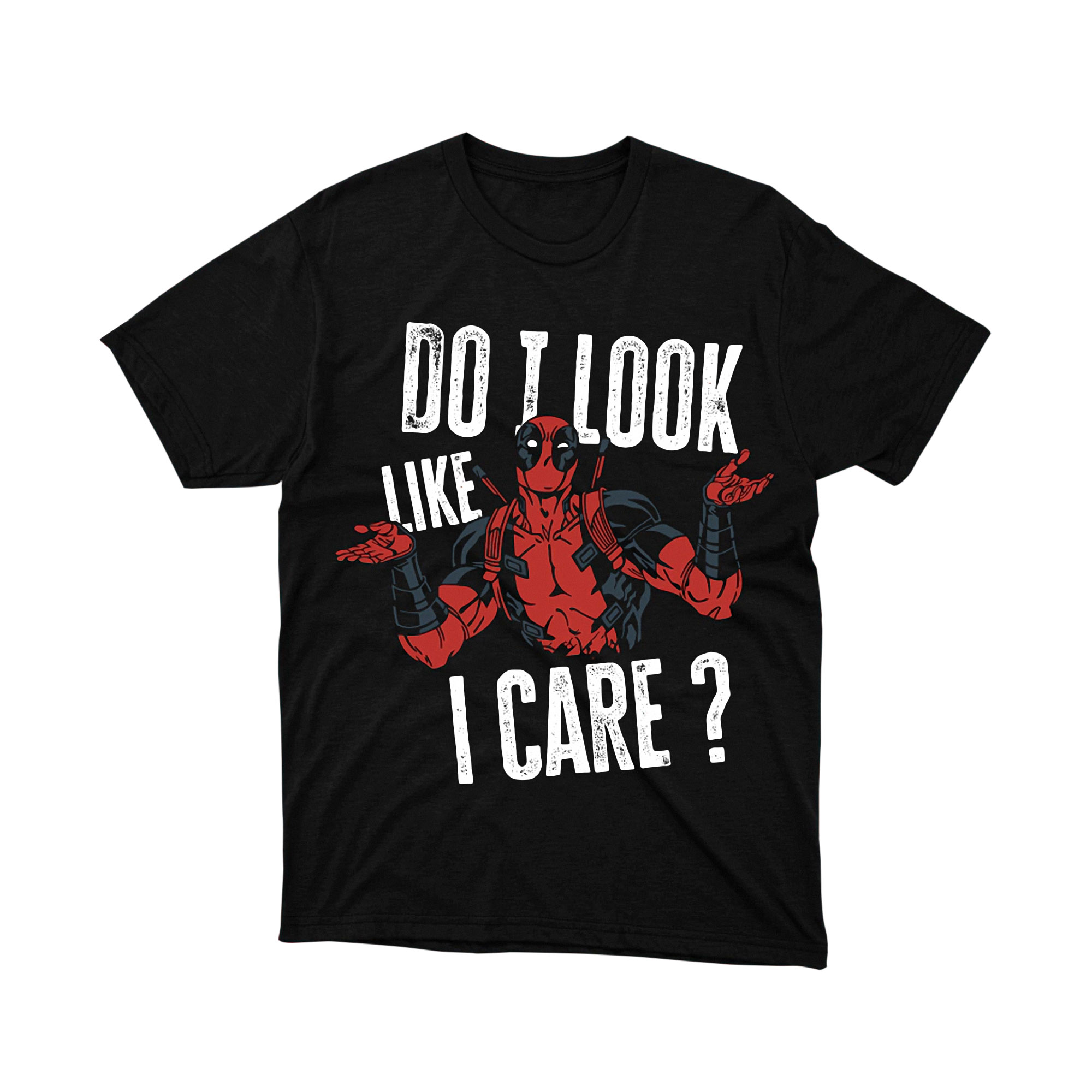 Marvel Deadpool Do I Look Like I Care Quote T Shirt