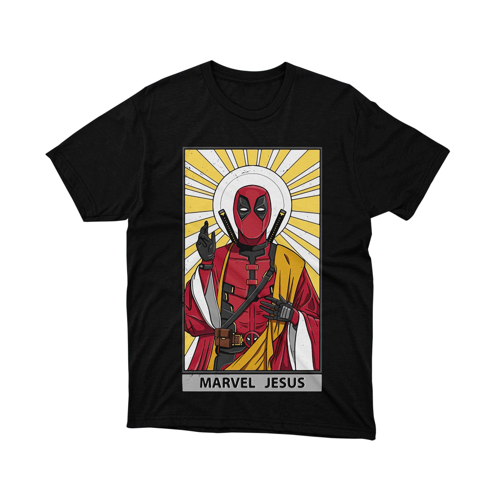 Marvel Deadpool Saint Wade Wilson Religious Parody T Shirt
