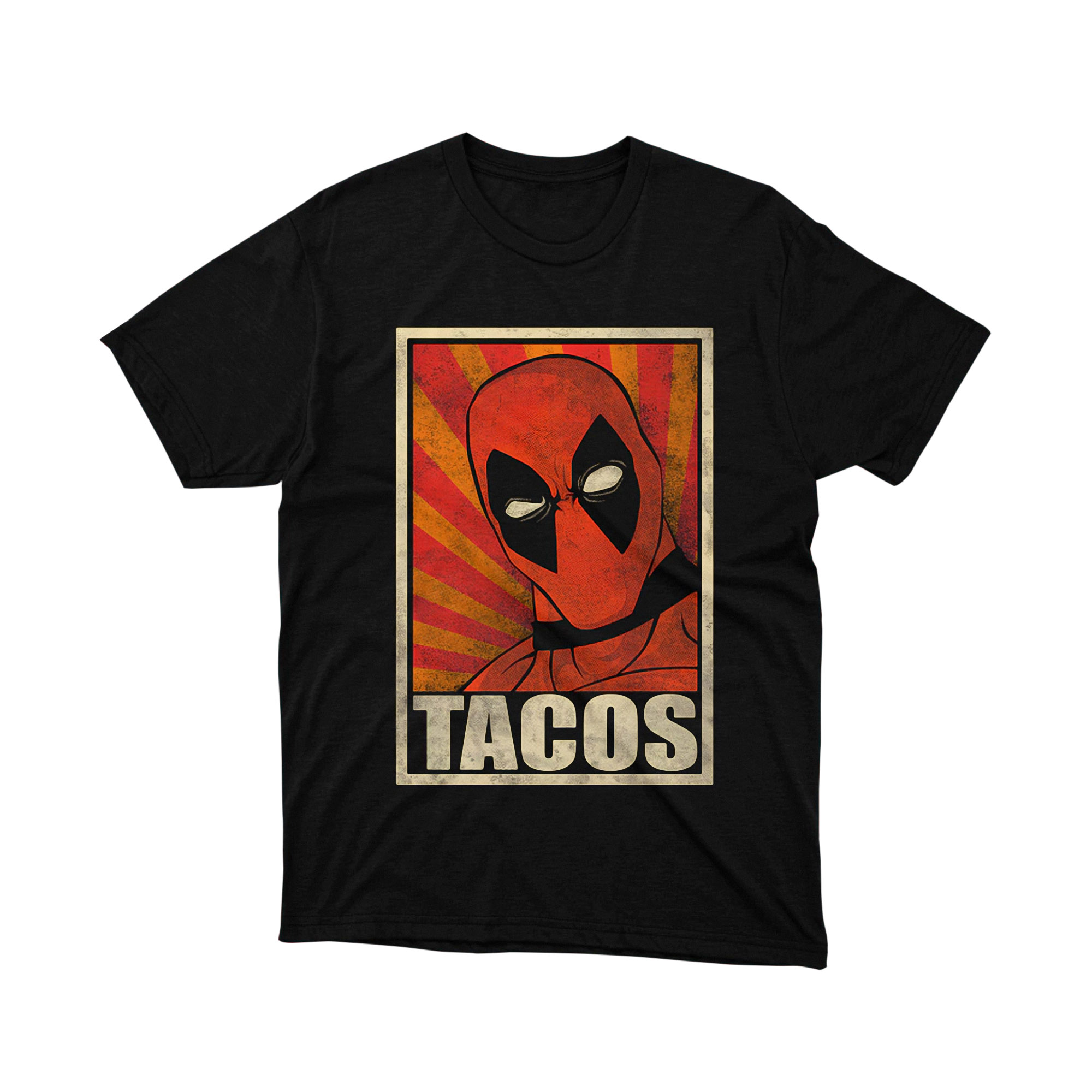 Marvel Deadpool Tacos Retro Propaganda T Shirt