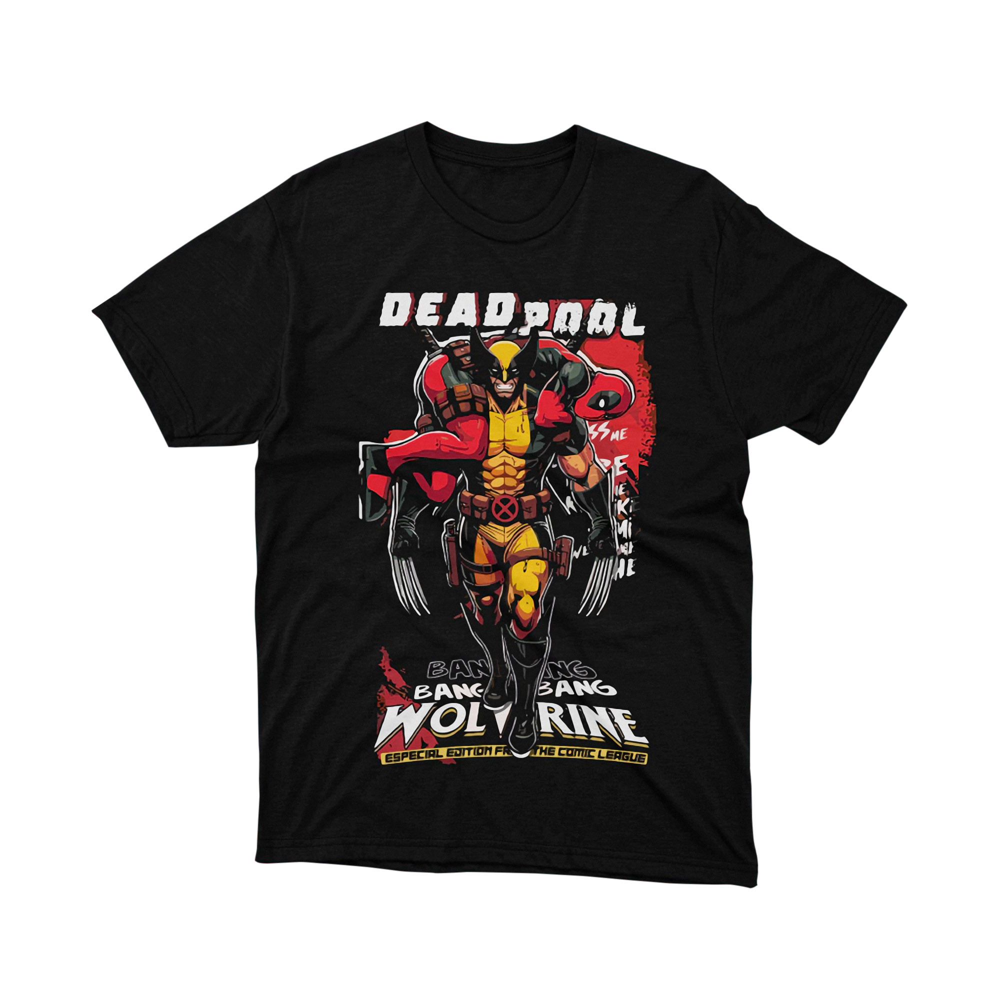 Marvel Deadpool Wolverine Bang Bang T Shirt