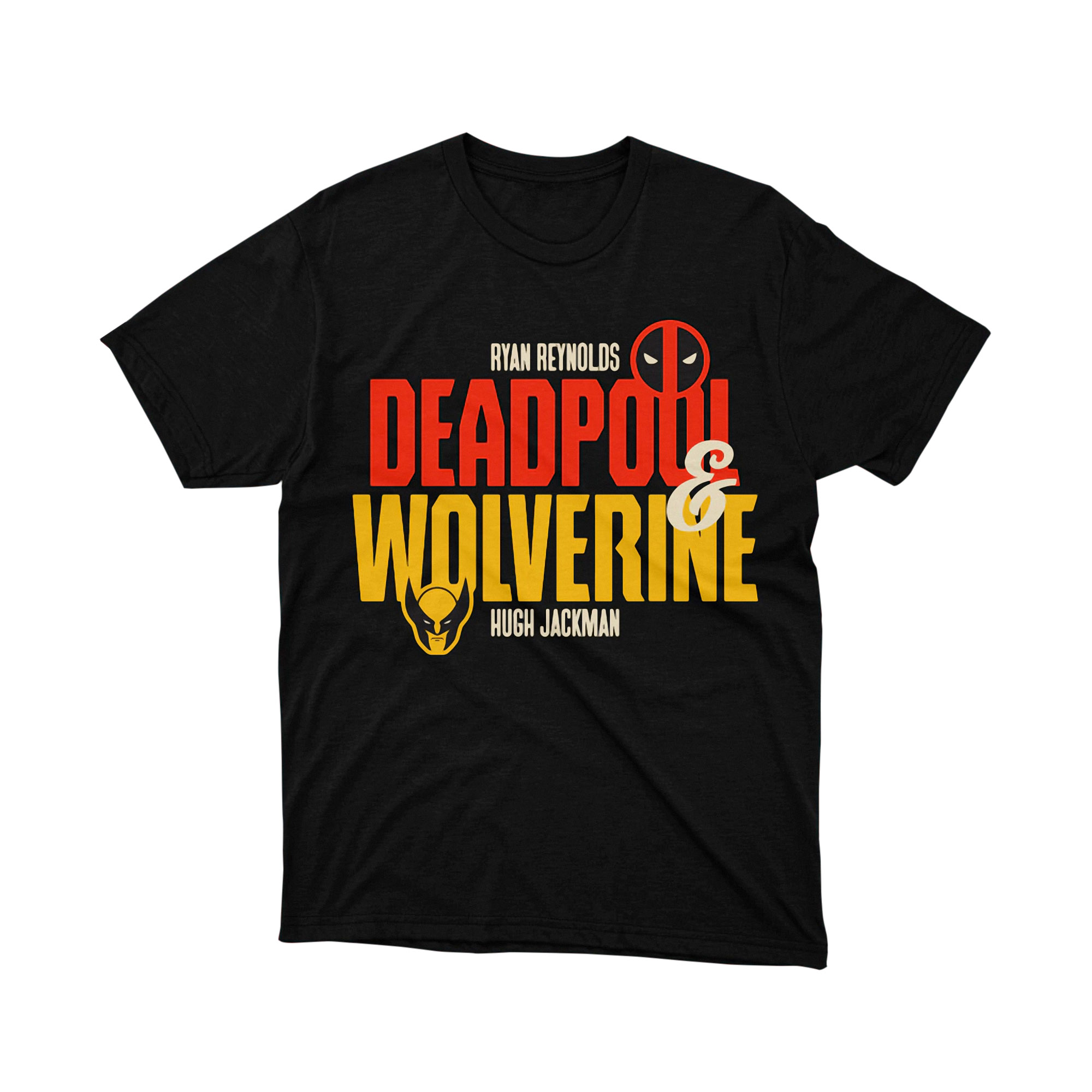 Marvel Deadpool Wolverine Duos Movie Logo T Shirt