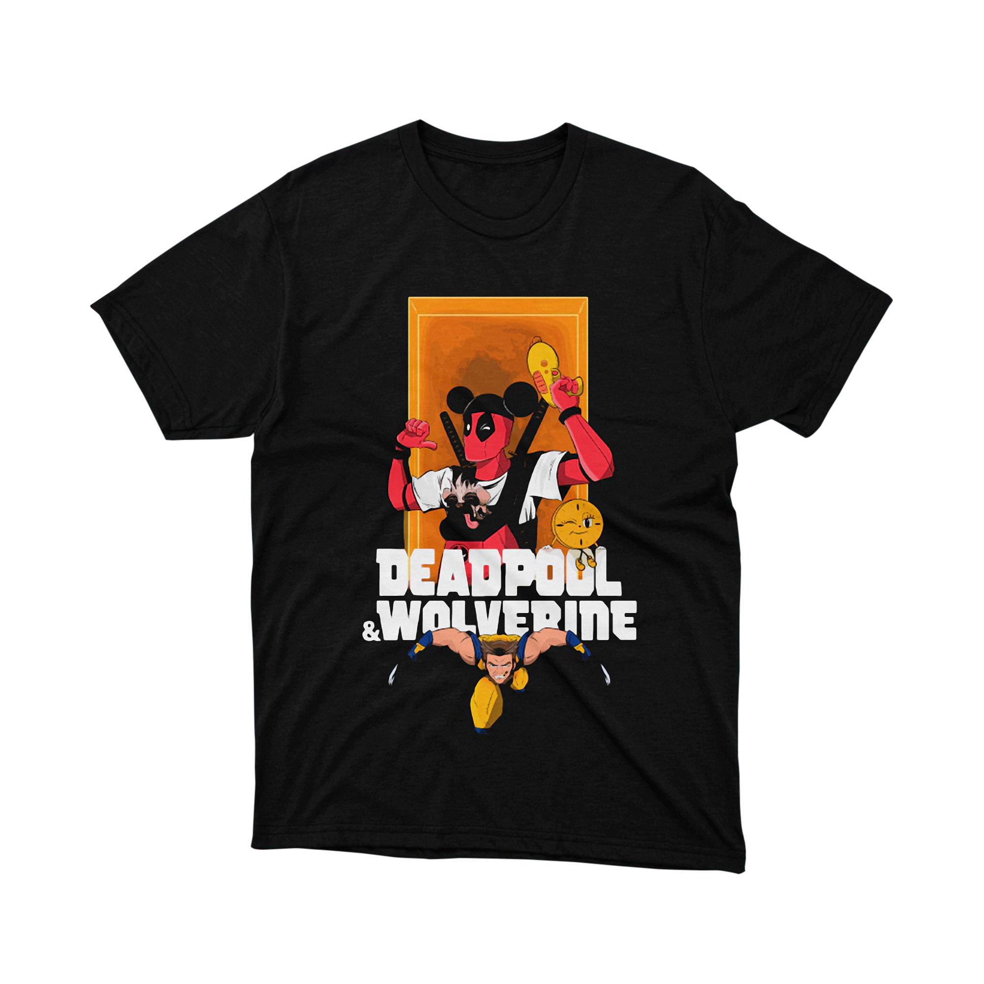 Marvel Deadpool Wolverine Mickey Mouse Parody T Shirt