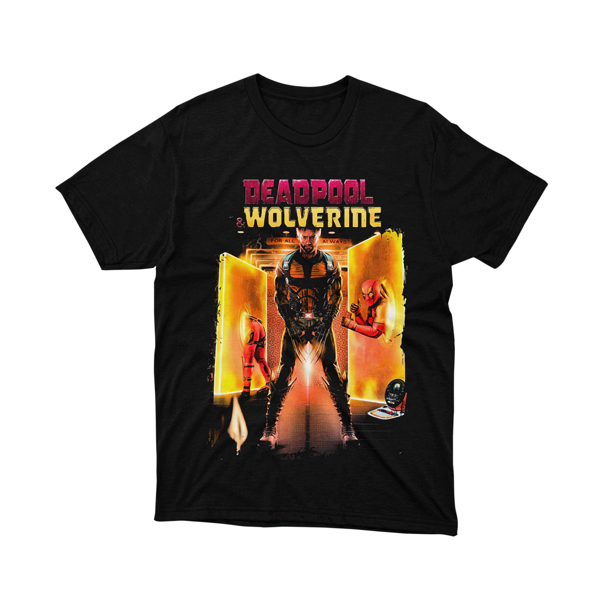 Marvel Deadpool Wolverine Portal Teaser T Shirt