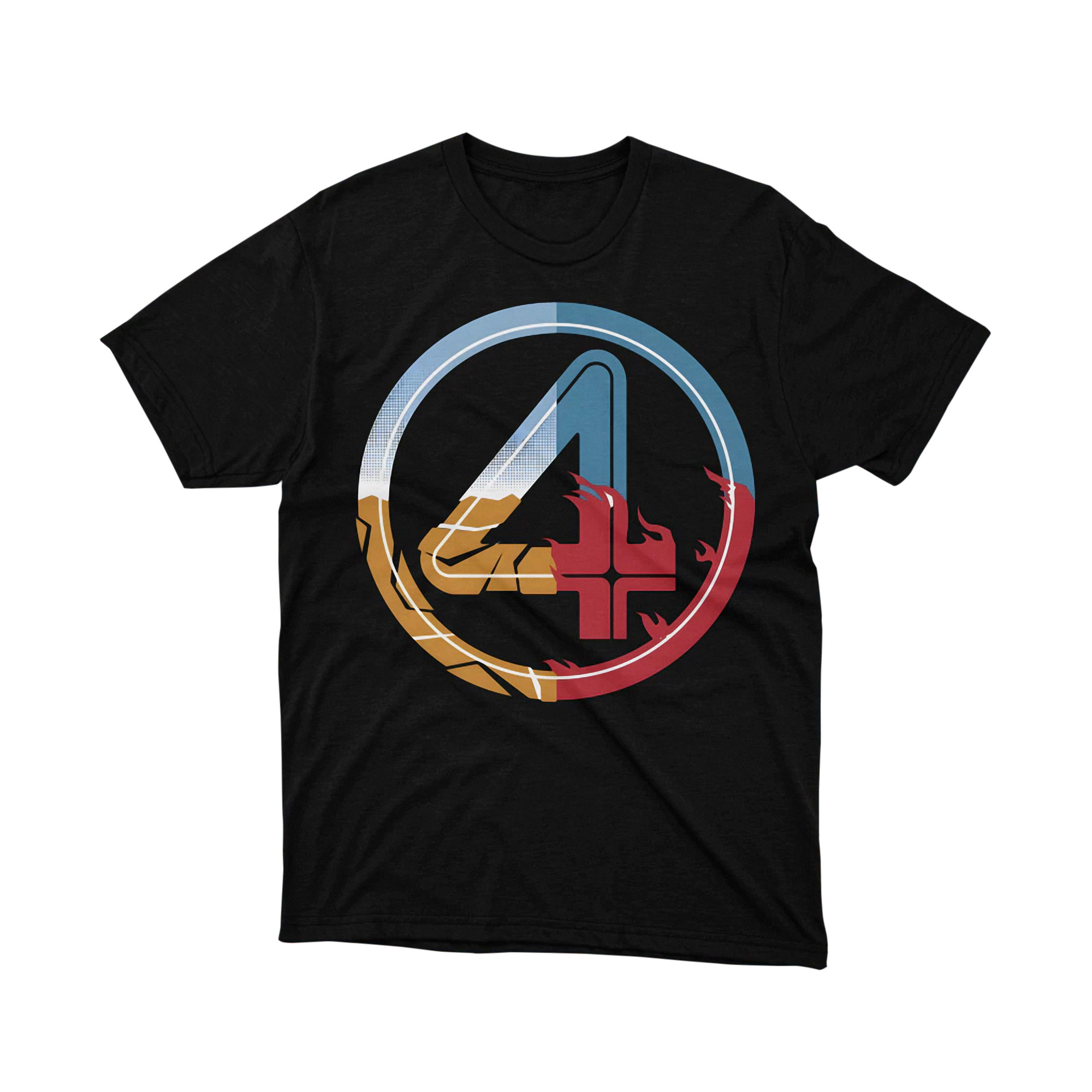 Marvel Fantastic Four Logo Character Powers T Shirt