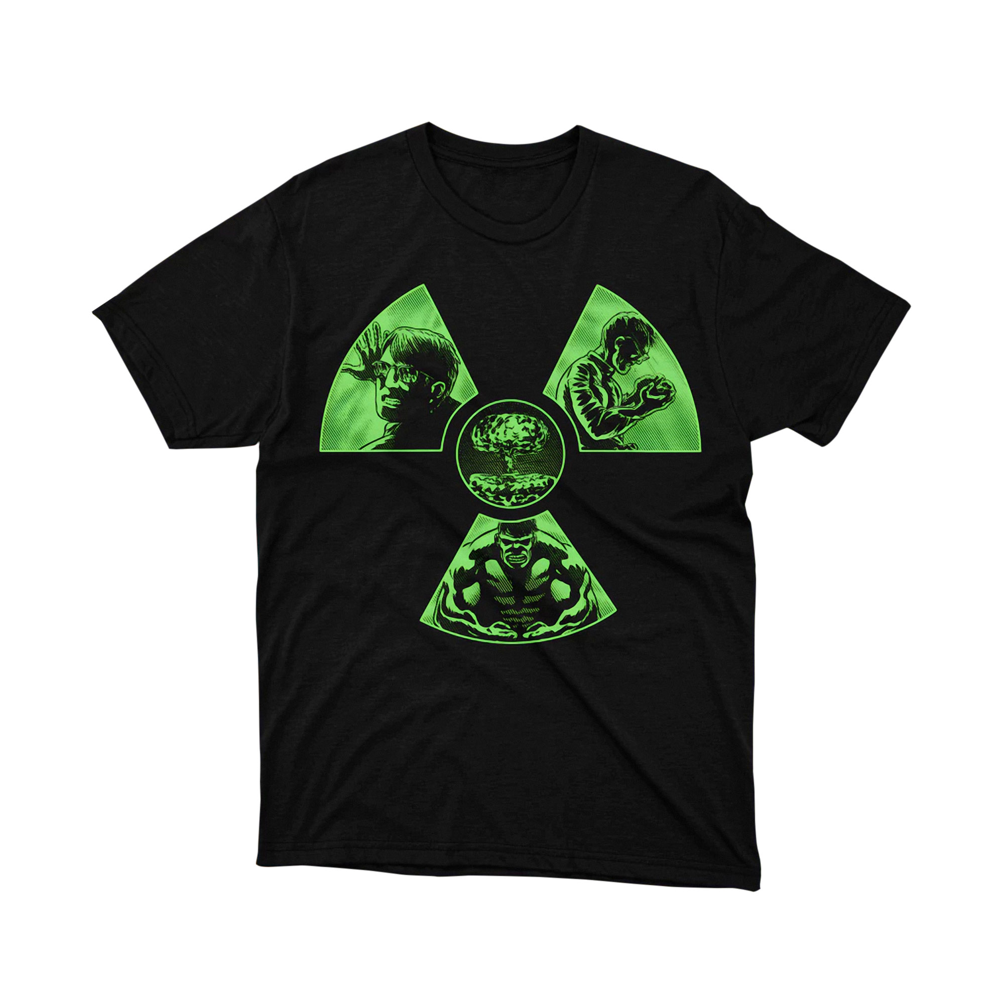 Marvel Hulk Bruce Banner Transformation Radiation T Shirt