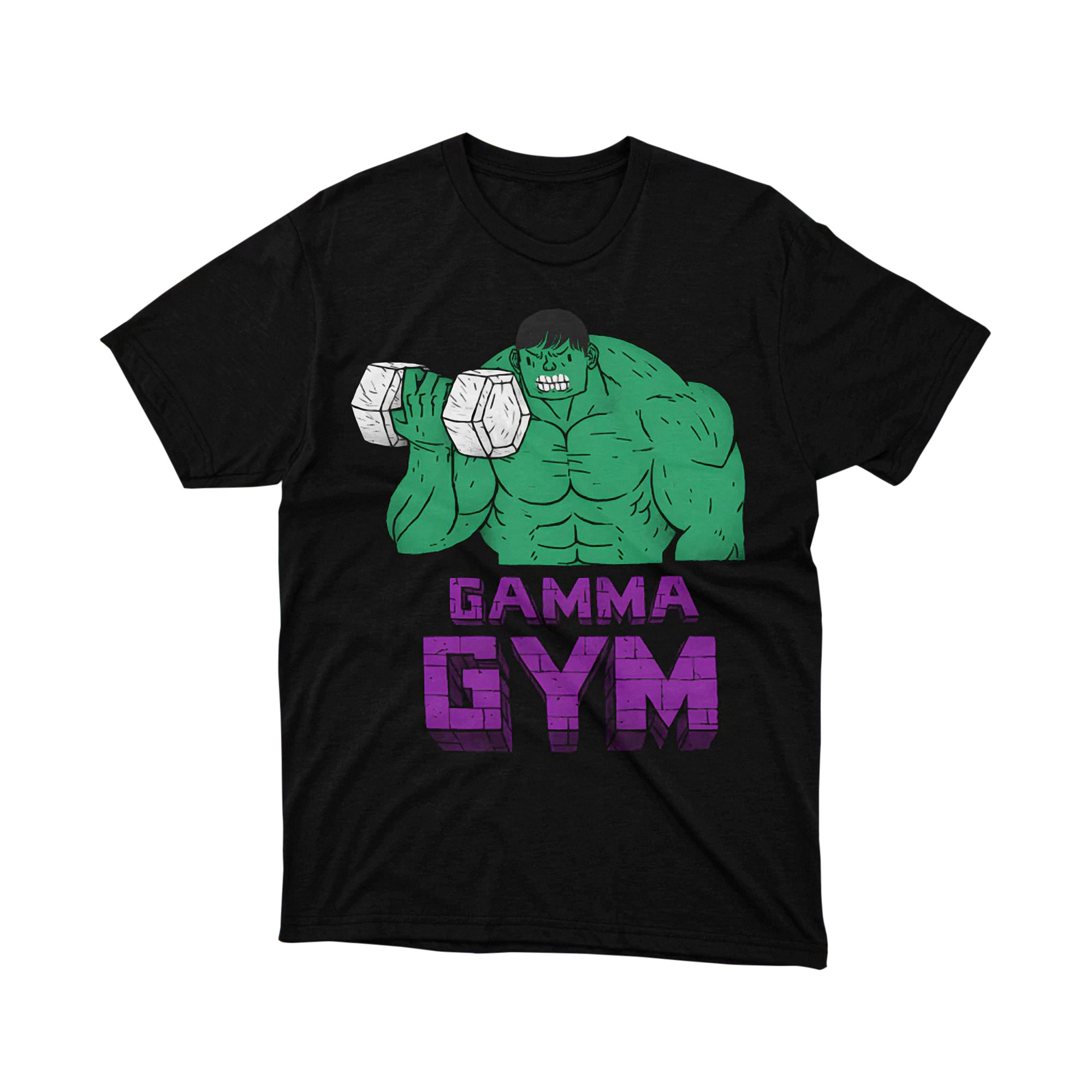 Marvel Hulk Gamma Gym Training Workout T Shirt