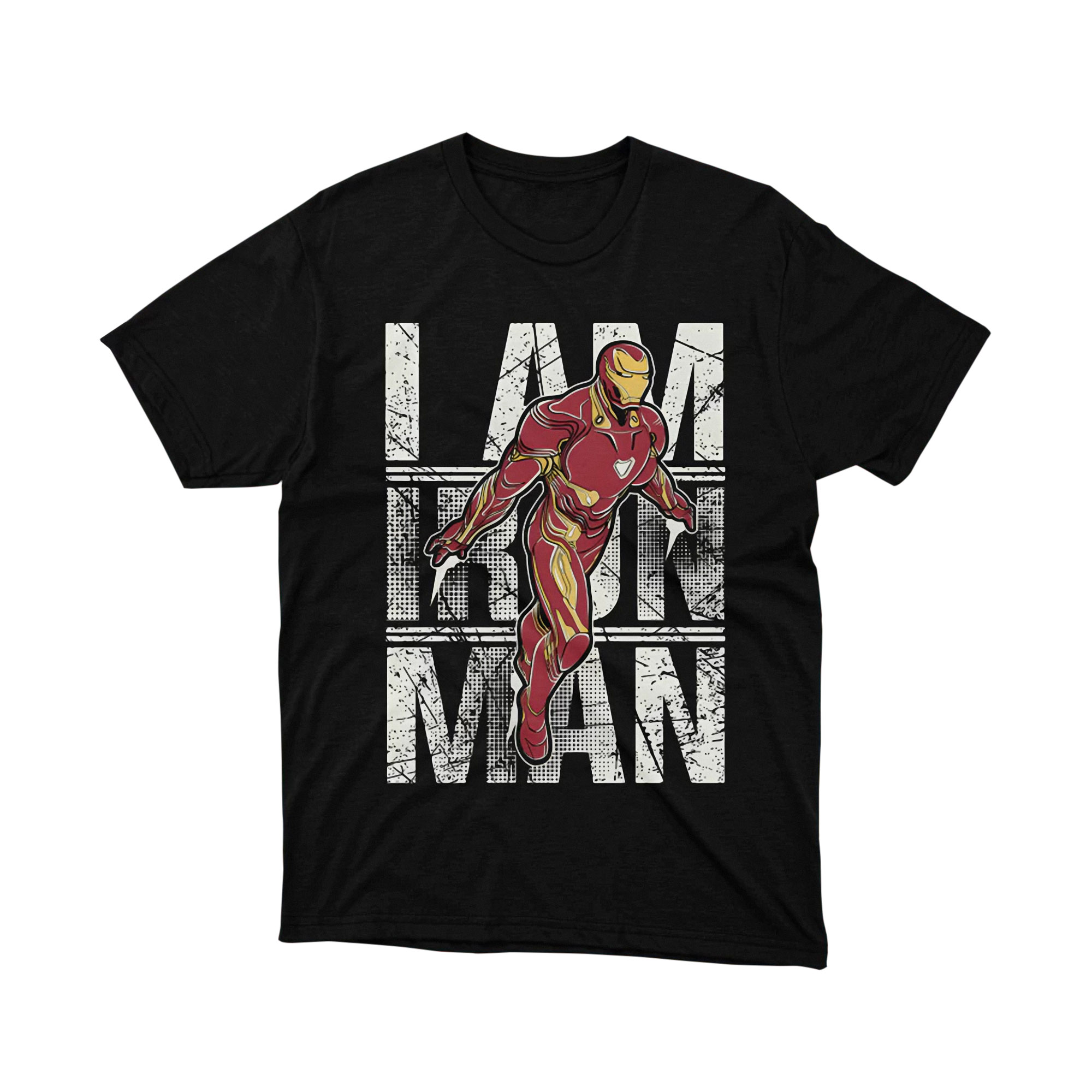 Marvel Iron Man I Am Iron Man Typography T Shirt