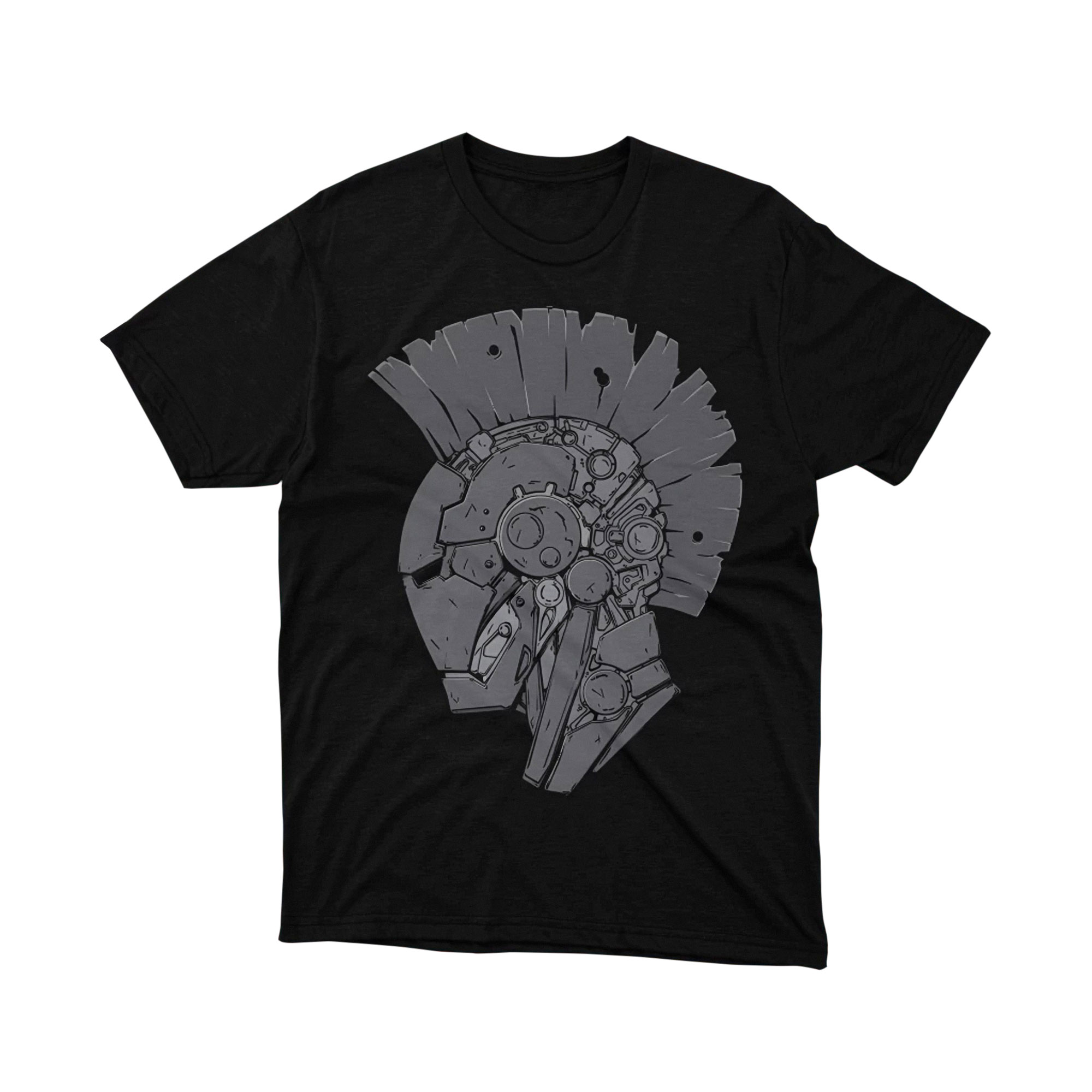 Marvel Iron Man Punk Rock Mohawk Helmet Art T Shirt