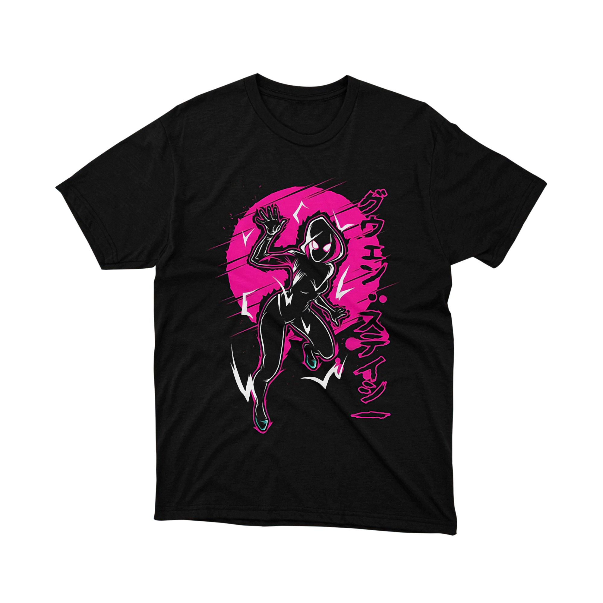 Marvel Spider Gwen Ghost Spider Pink Neon T Shirt