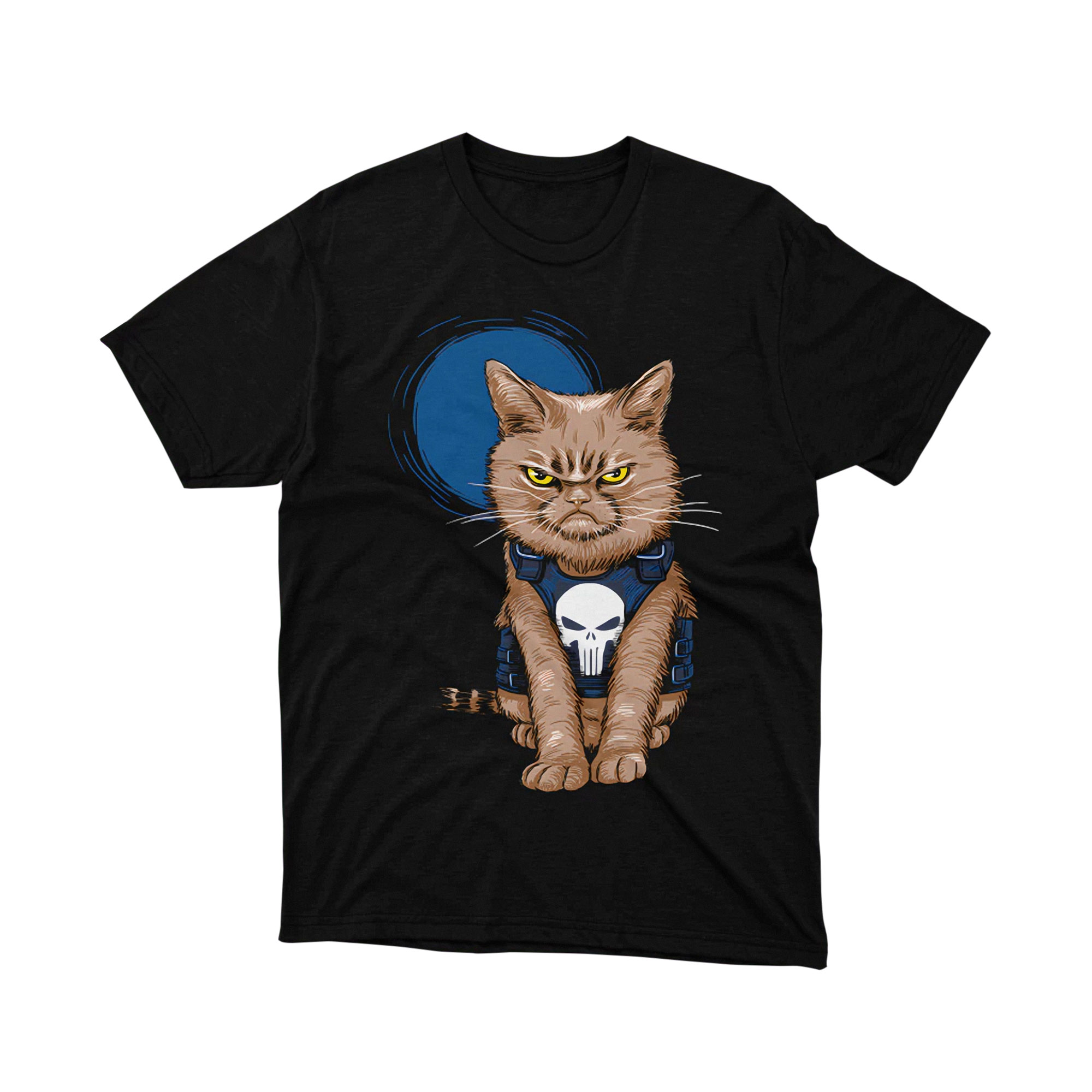 Marvel The Punisher Cat Parody Vest T Shirt