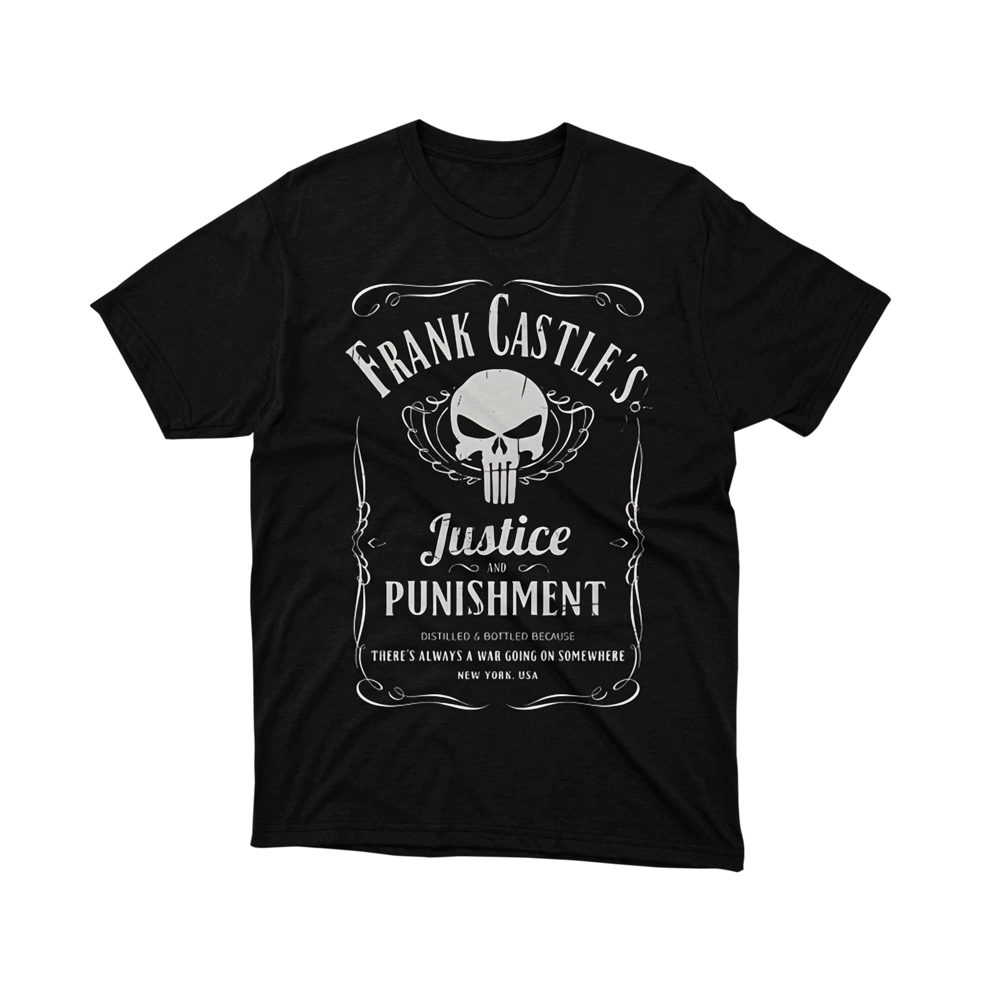 Marvel The Punisher Frank Castle Justice Punishment T Shirt