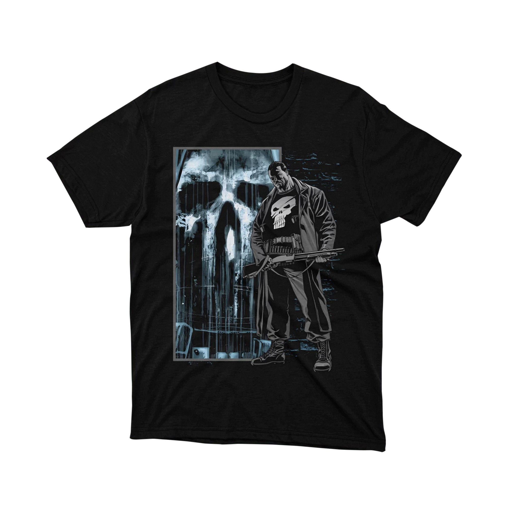 Marvel The Punisher Frank Castle Shotgun T Shirt