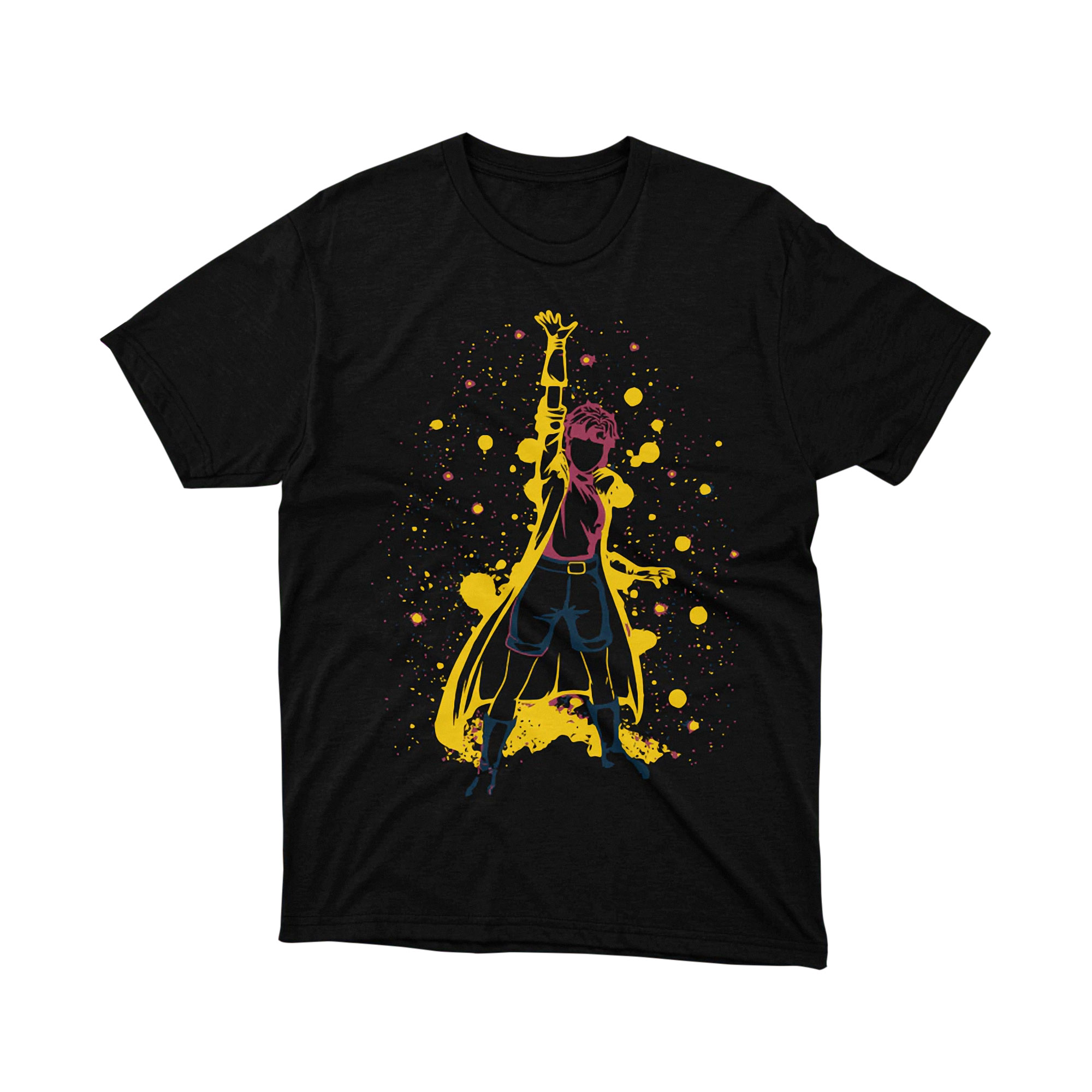 Marvel X-Men Bishop Lucas Bishop Yellow Pink T Shirt