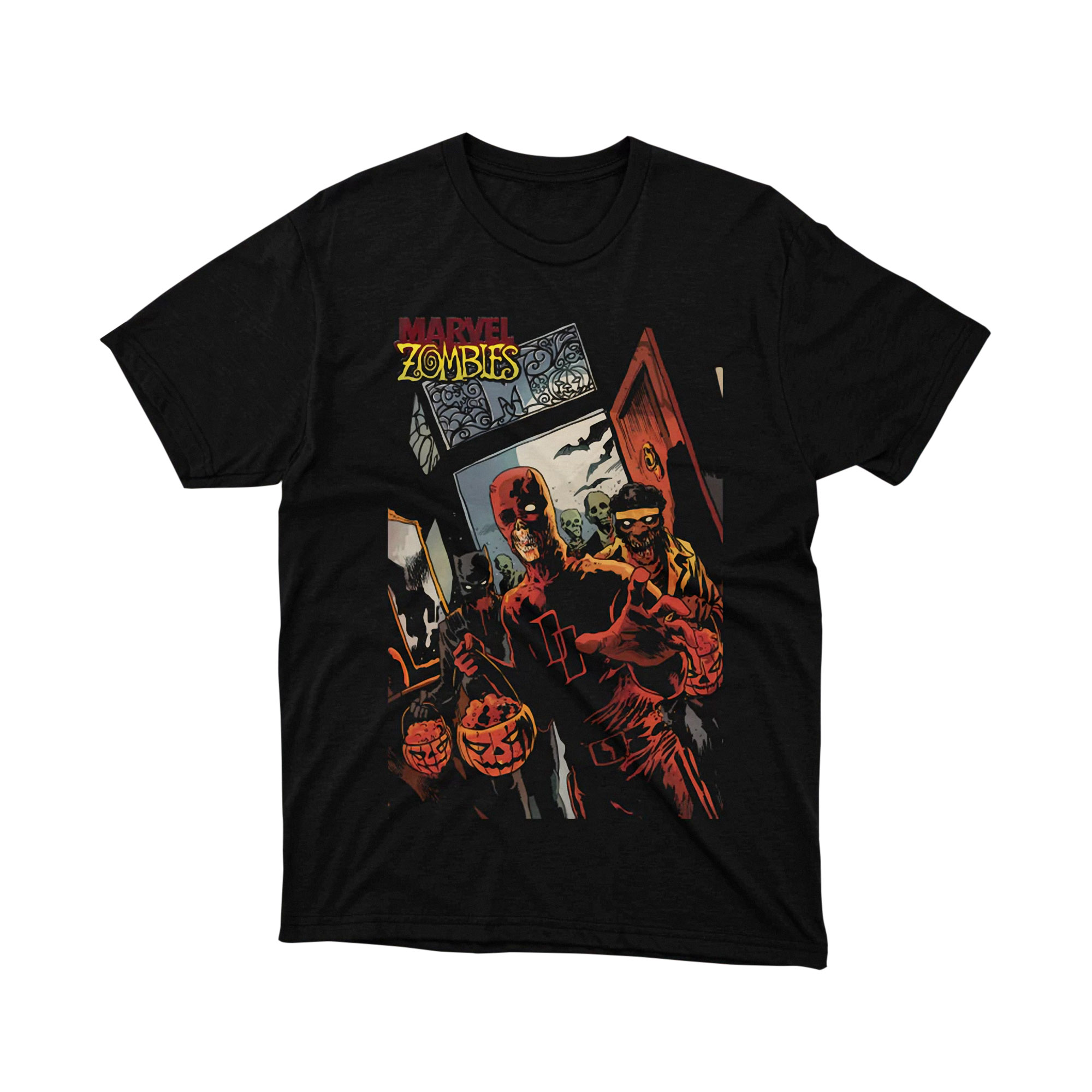 Marvel Zombies Daredevil Halloween Art Parody T Shirt Undead Hero Comic Unisex