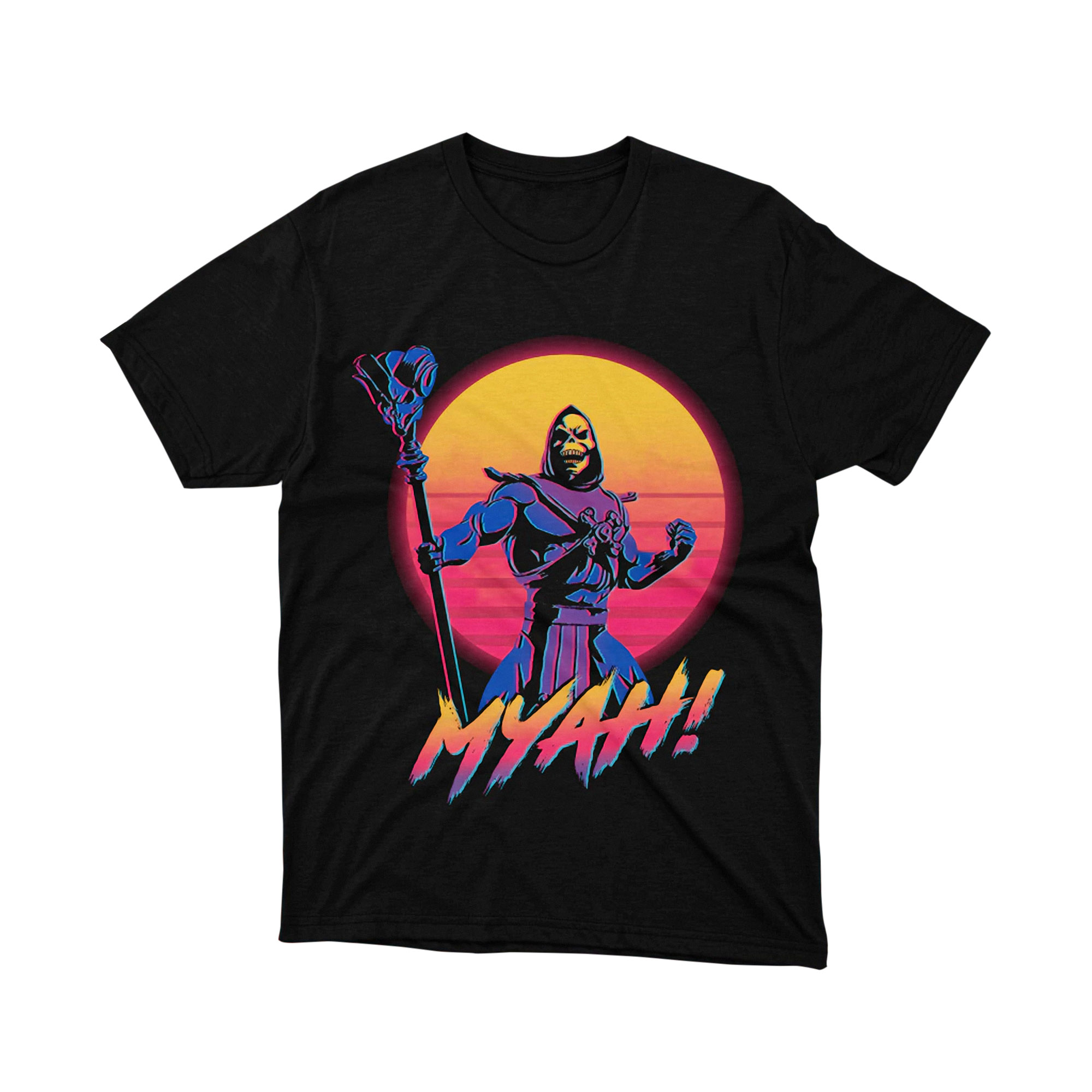Masters of the Universe Skeletor Myah Neon Synthwave T Shirt