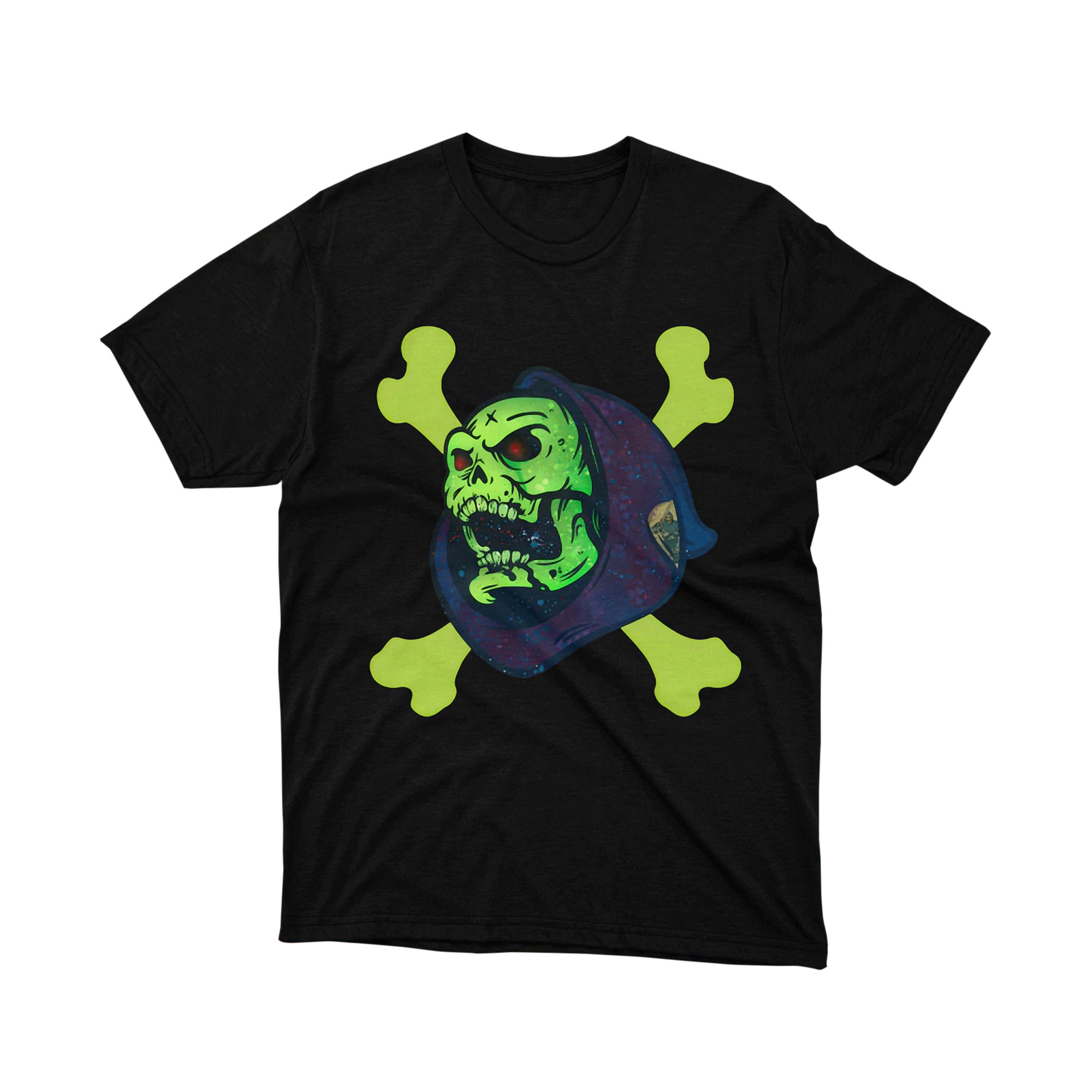 Masters of the Universe Skeletor Skull Crossbones T Shirt